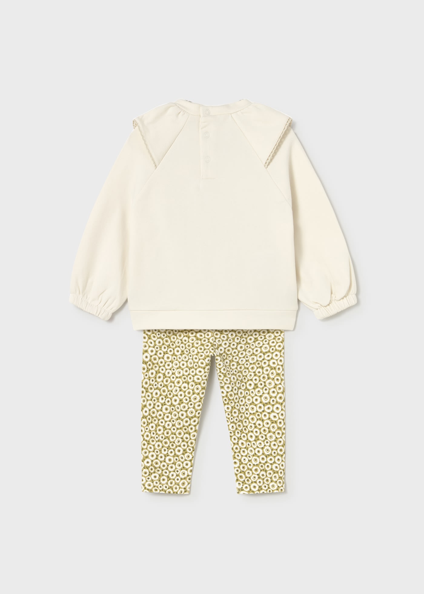 Conjunto legging estampado y sudadera bebé