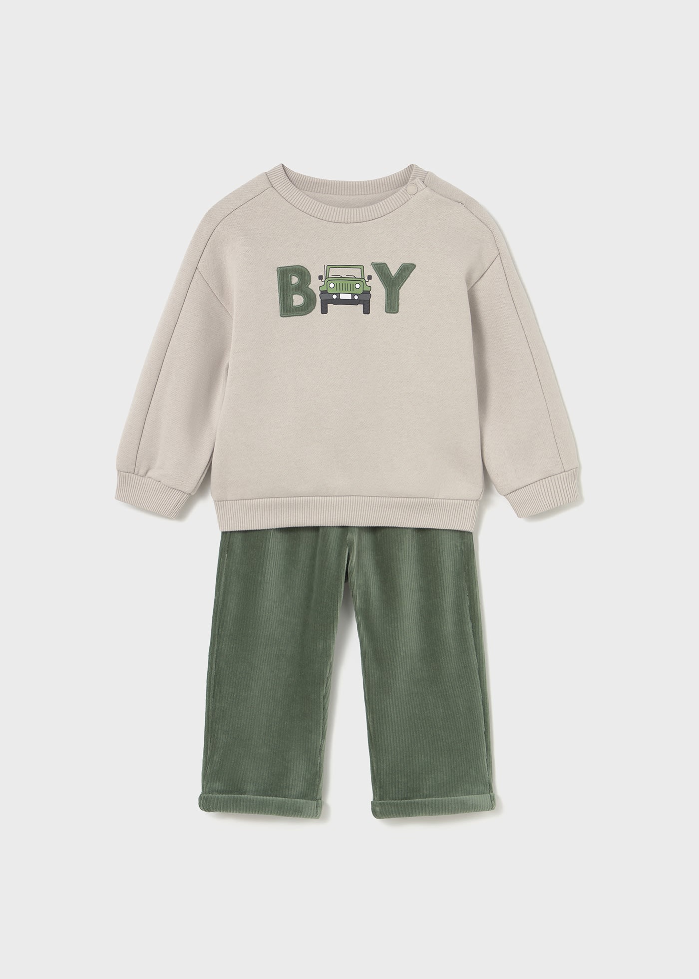 Baby jumper and trouser set