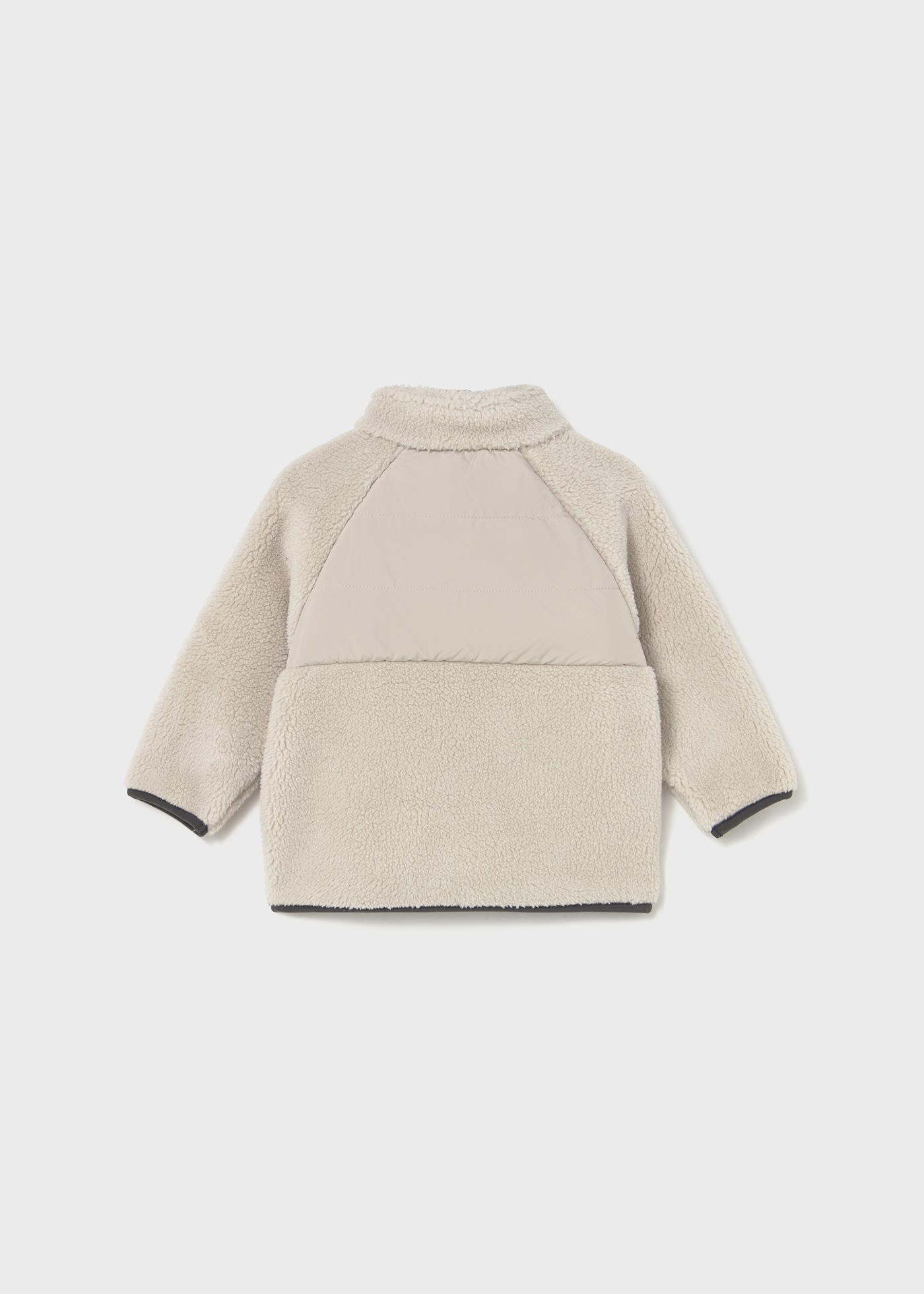 Sudadera cremallera borrego bebé
