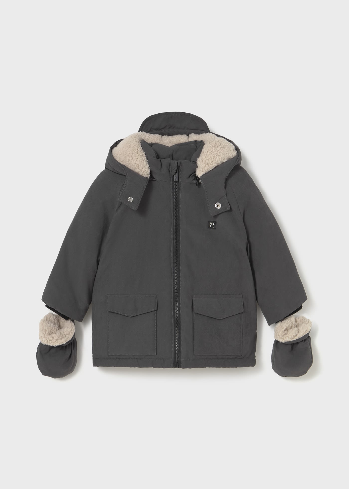 Winterjacke mit Fäustlinge Baby