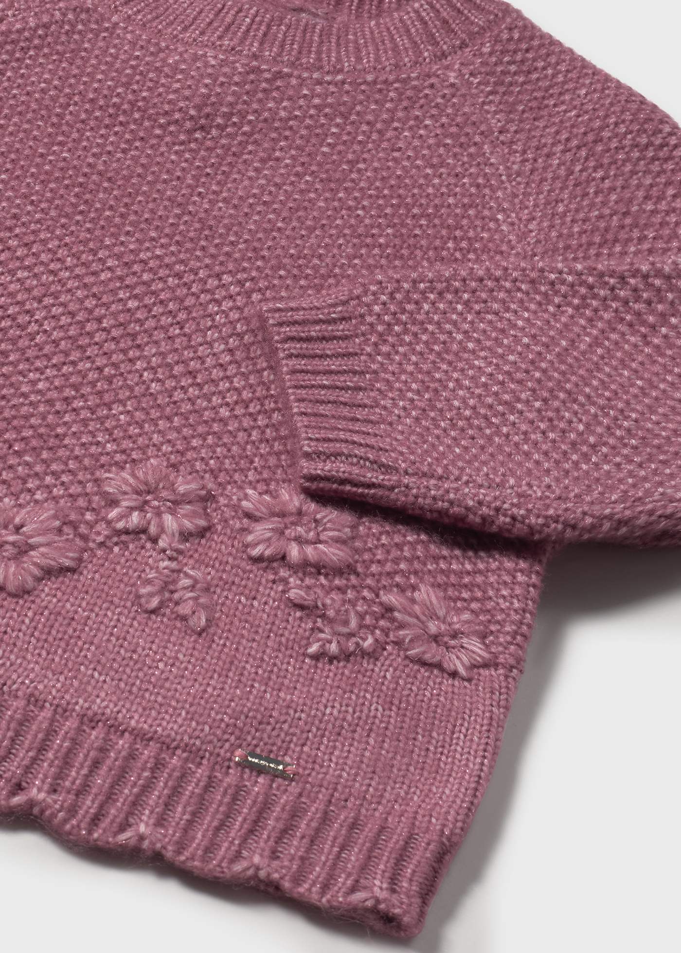 Pull fleurs brodées bébé
