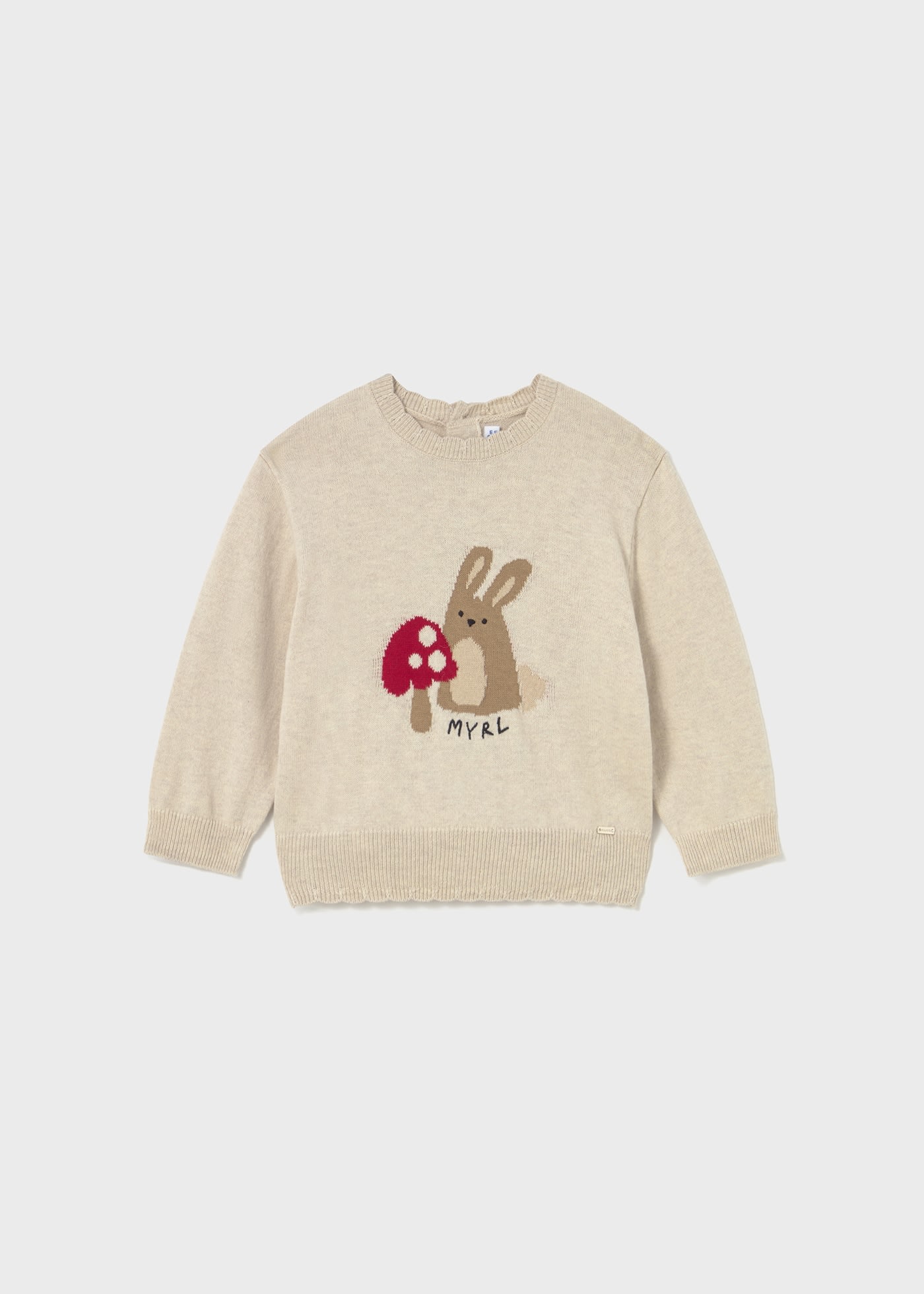 Pull animal en jacquard bébé
