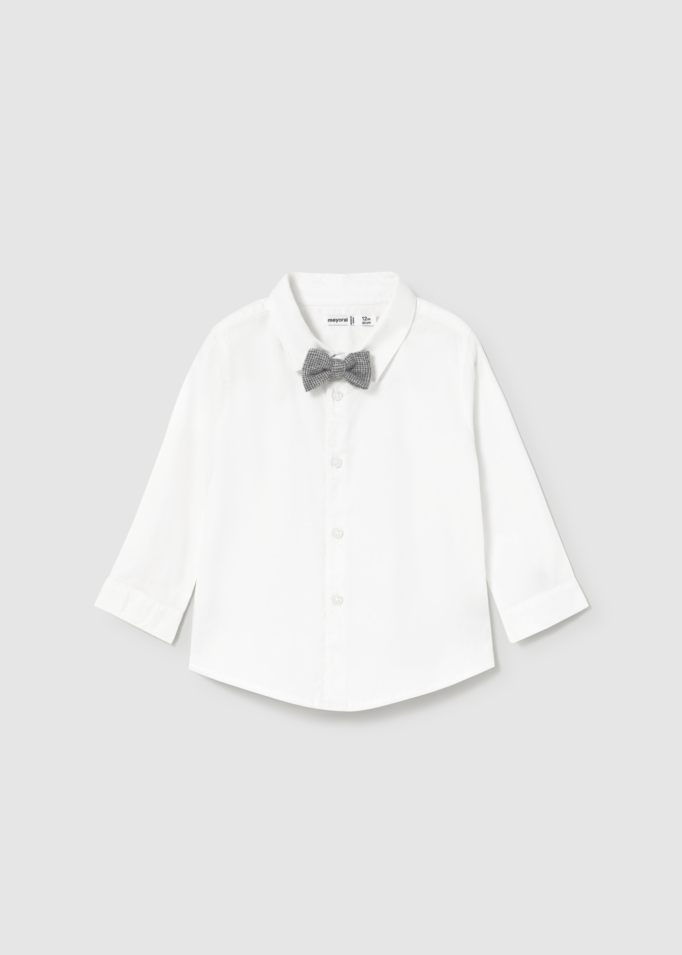 Camisa con pajarita bebé
