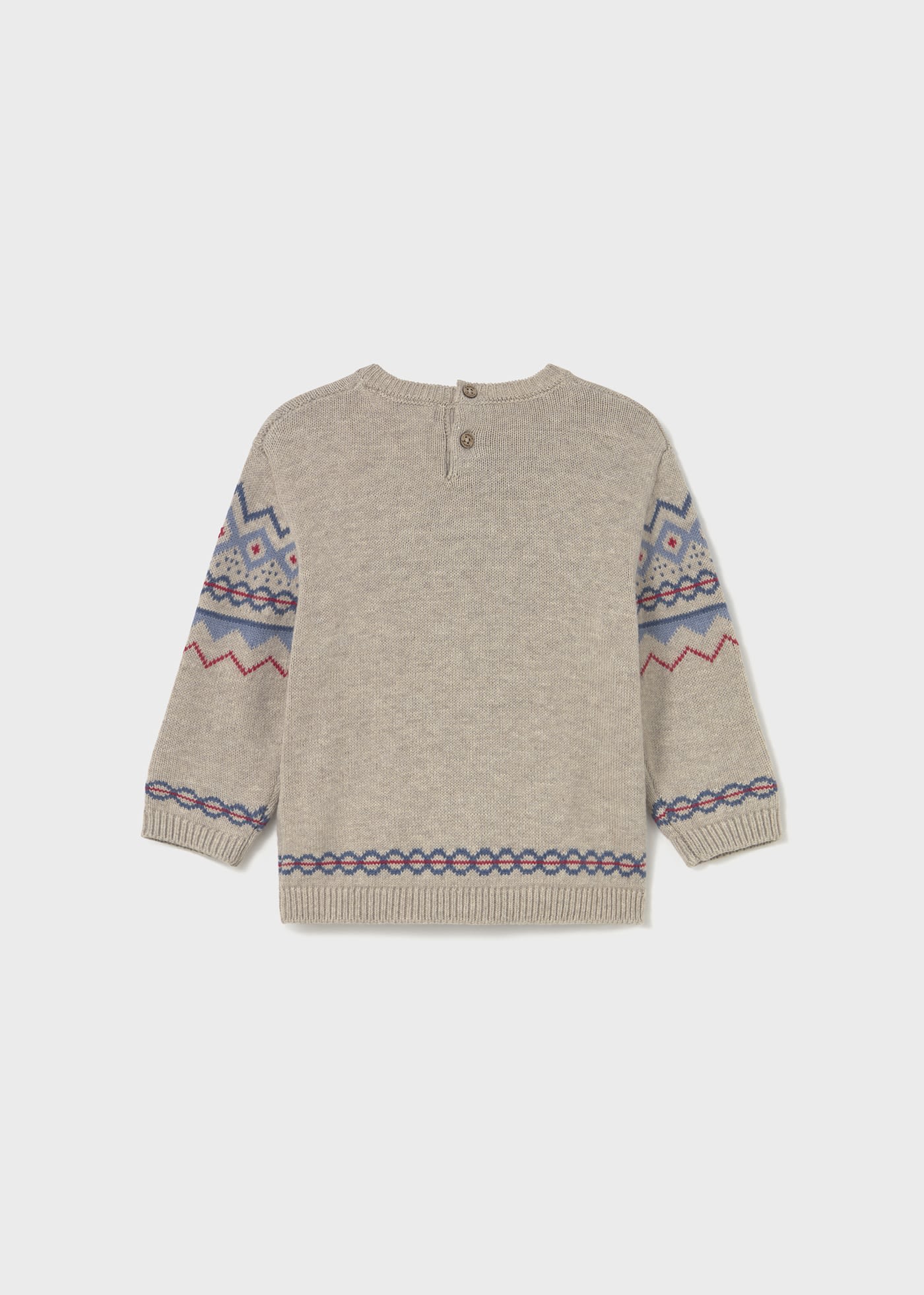 Baby Sweater with Jacquard Pattern