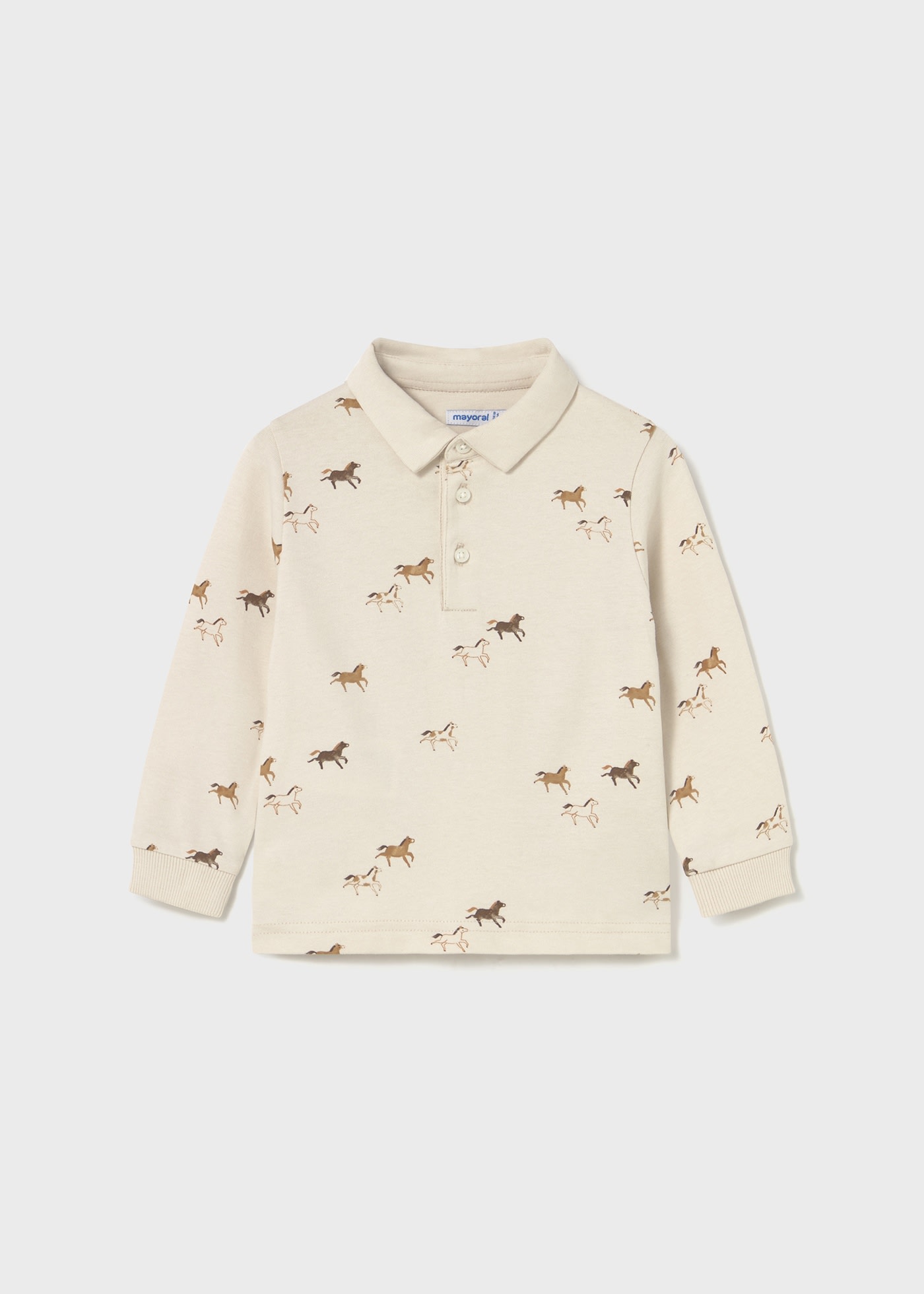 Baby print polo shirt