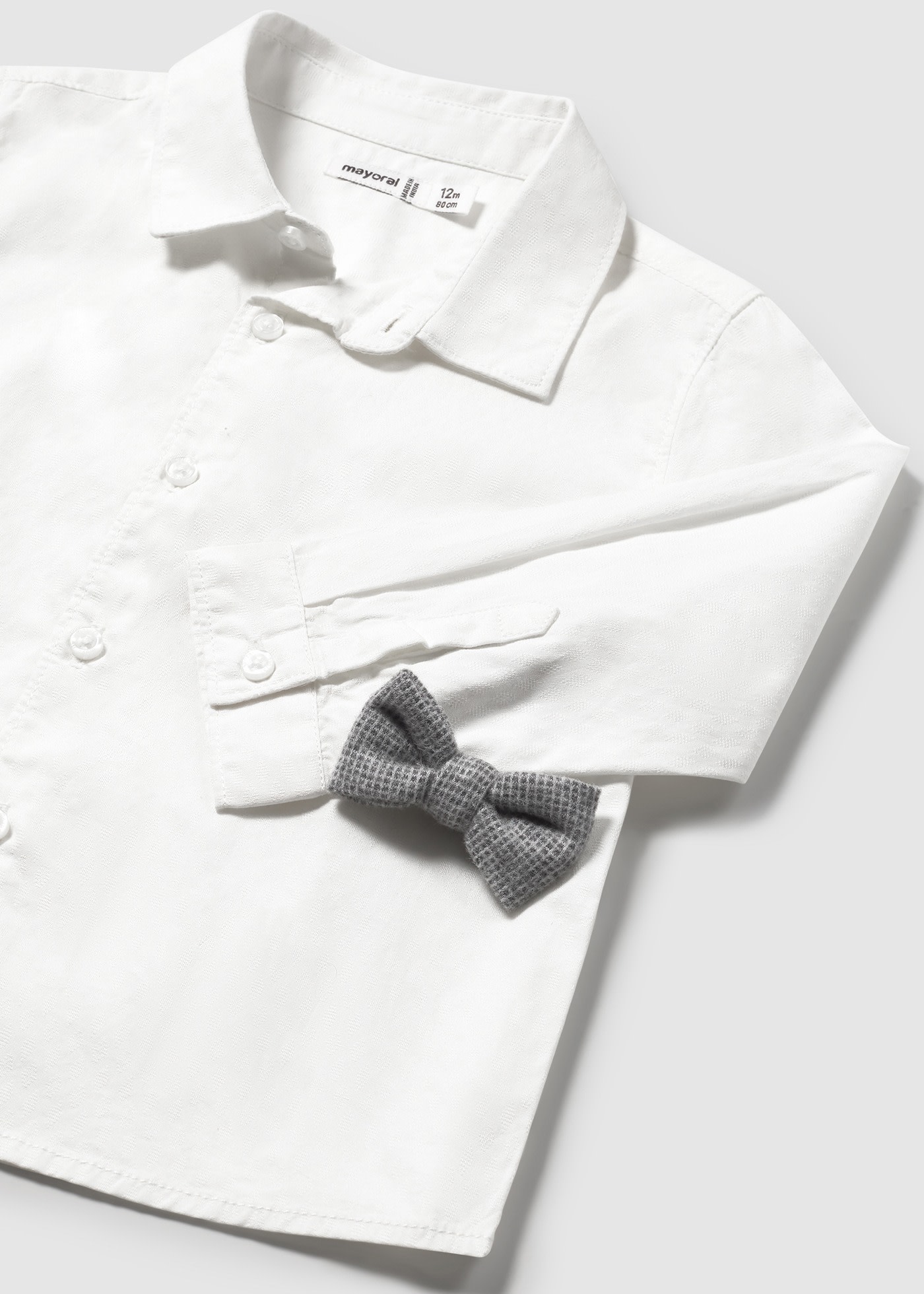 Baby shirt with bow tie