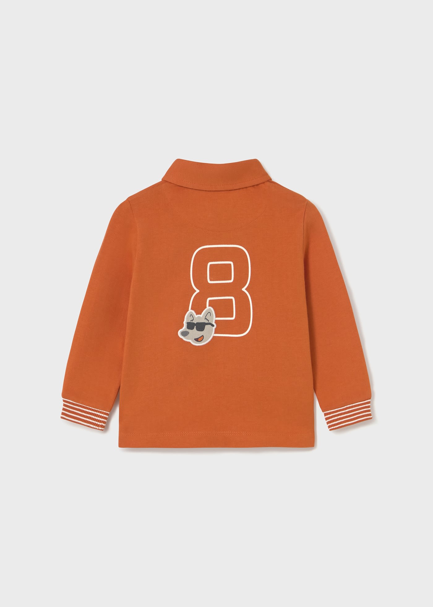 Polo gładkie z detalem dla niemowlęcia