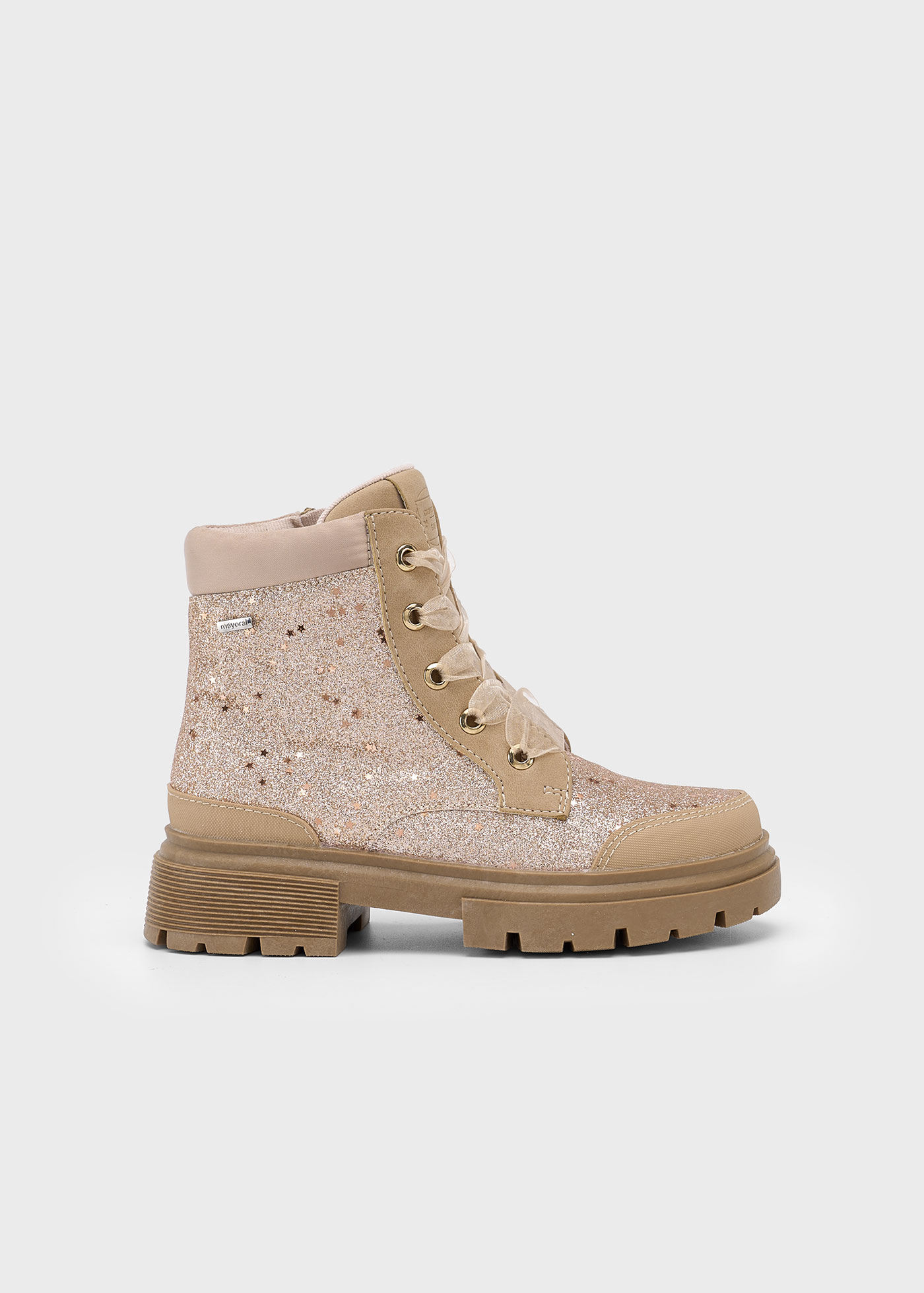 Girls sparkly biker boot