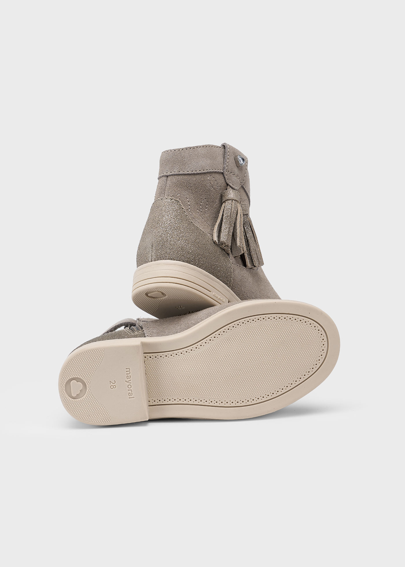 Girls split leather boot