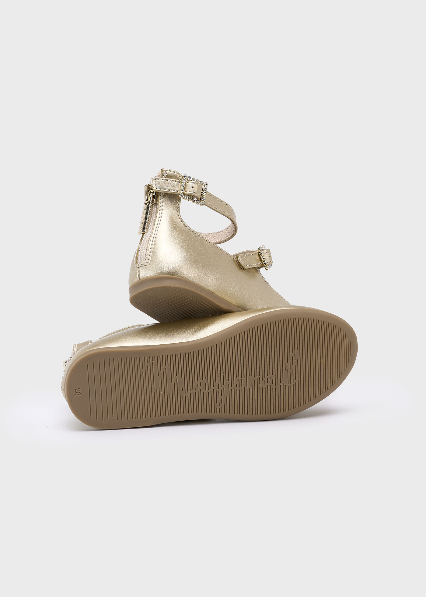Ballerines en cuir verni fille
