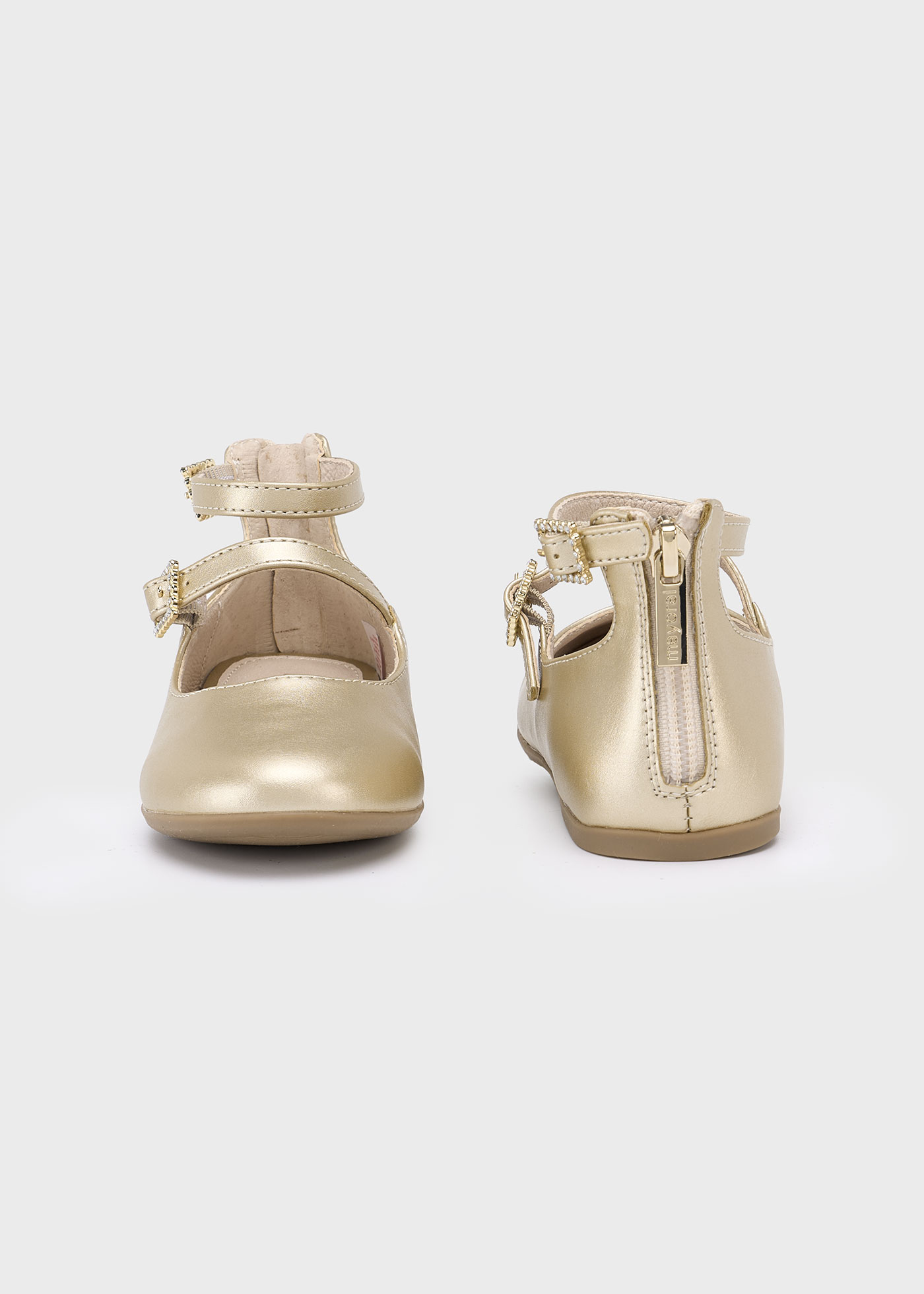 Ballerines en cuir verni fille