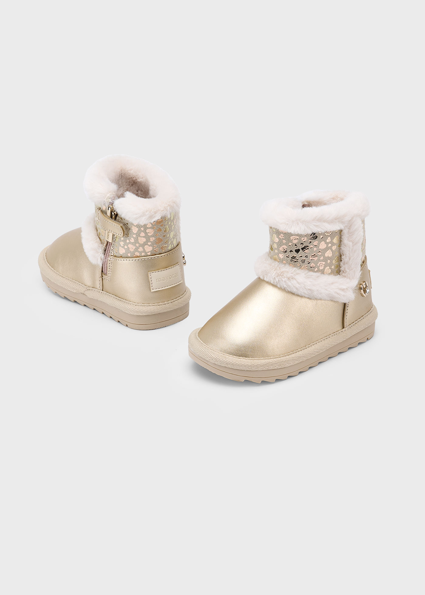 Baby fur lined boots