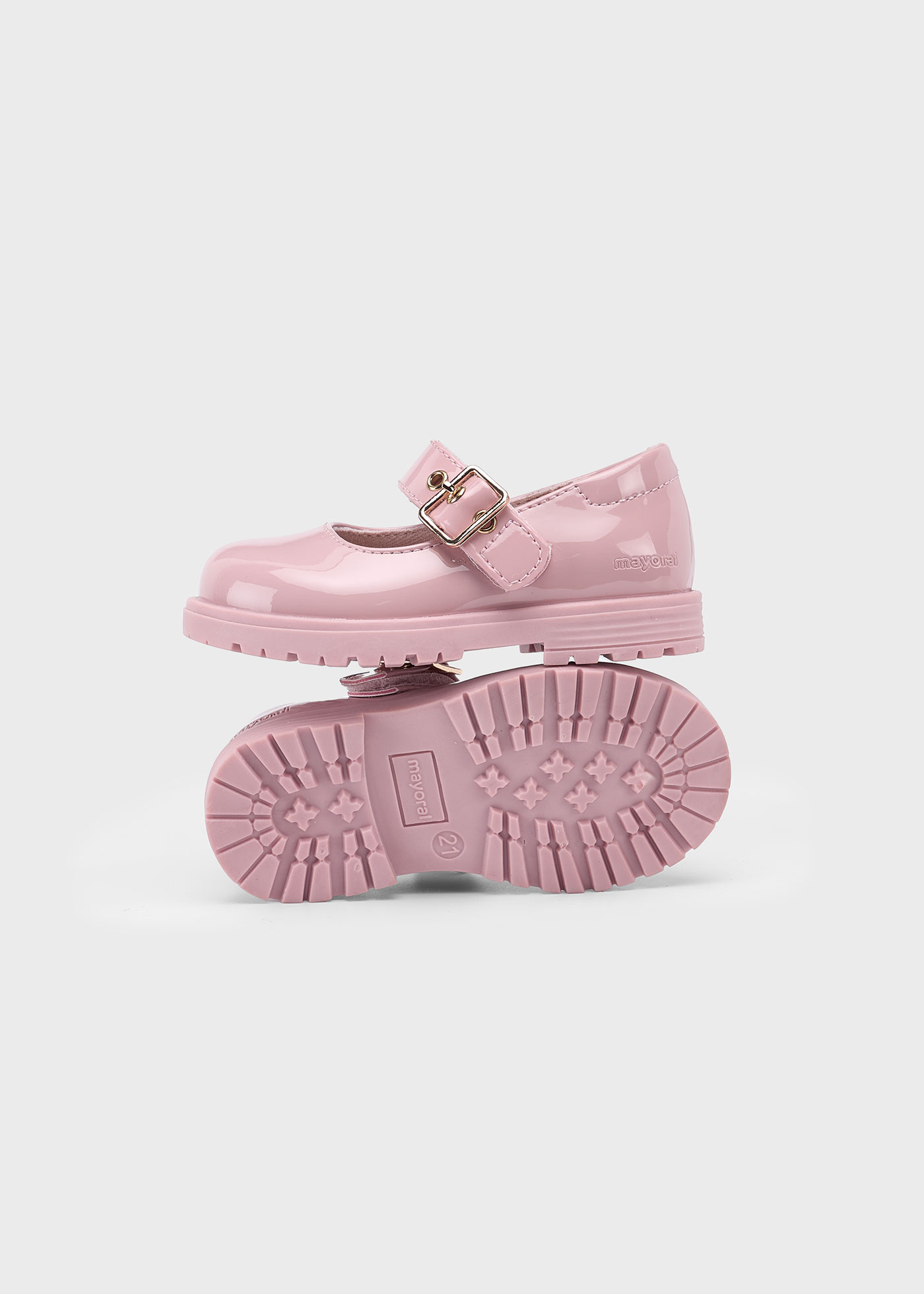 Baby Mary Janes with toothed sole