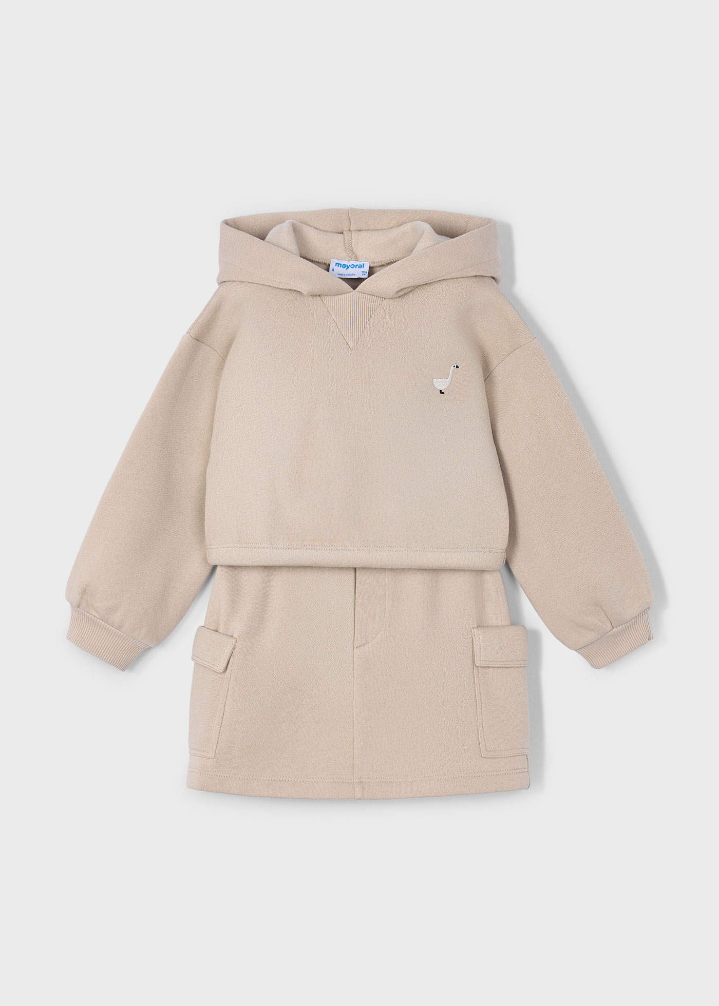 Set Cargorock und Sweatshirt Mädchen