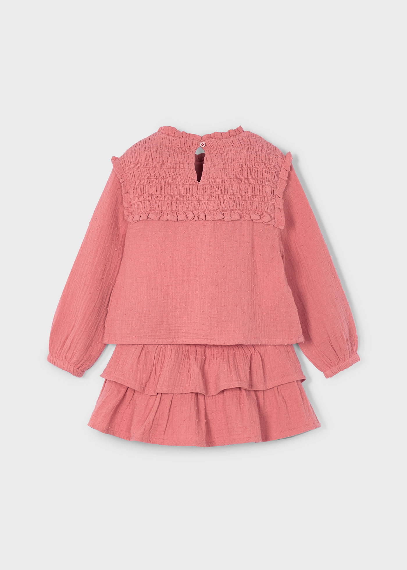 Completo gonna volant e blusa bambina
