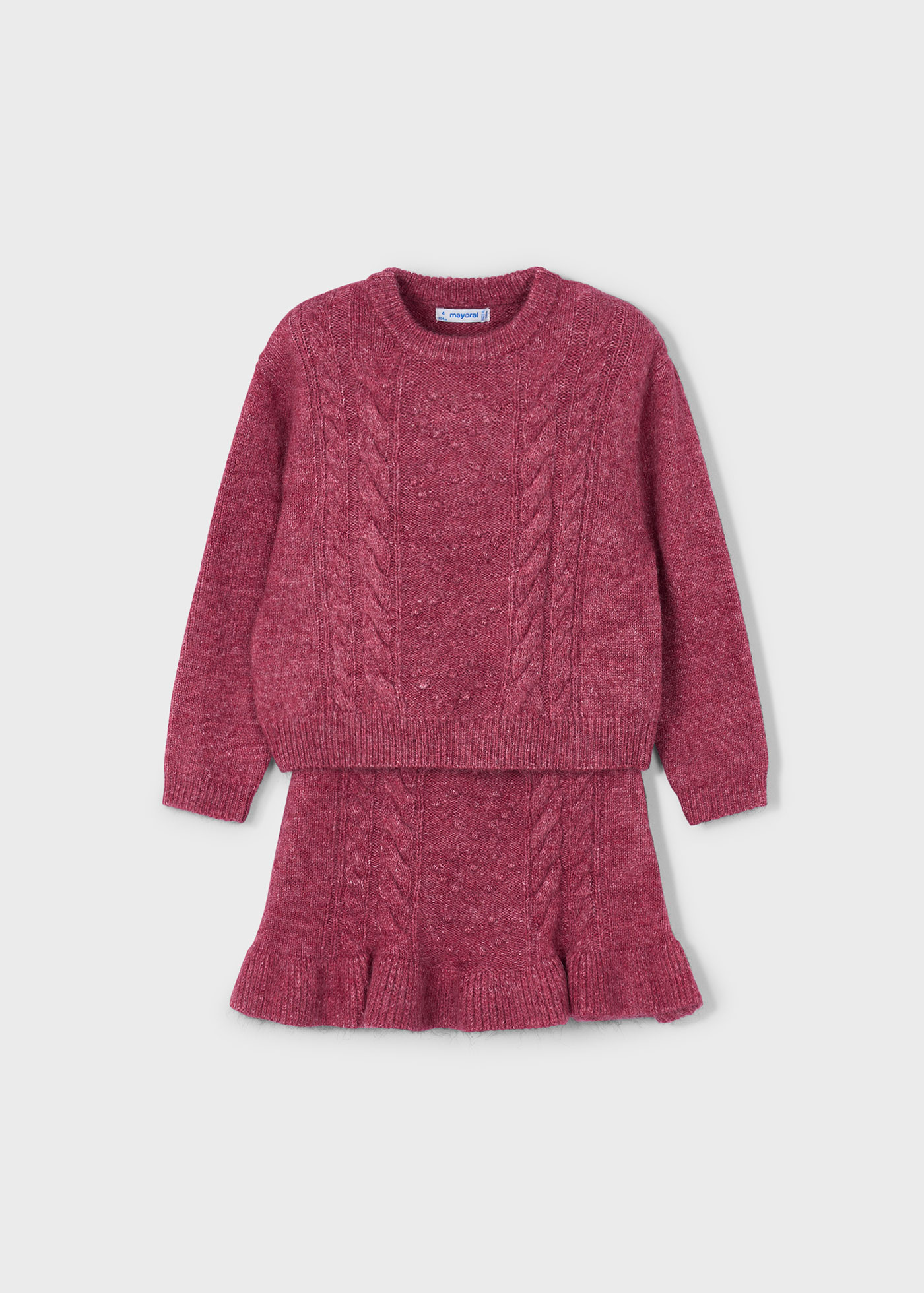 Completo gonna e maglione bambina