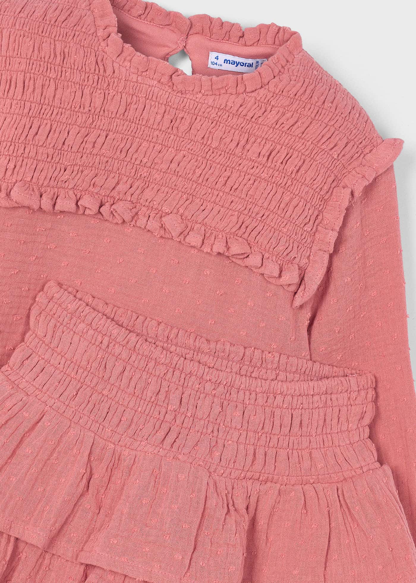 Girls ruffled skirt and blouse set