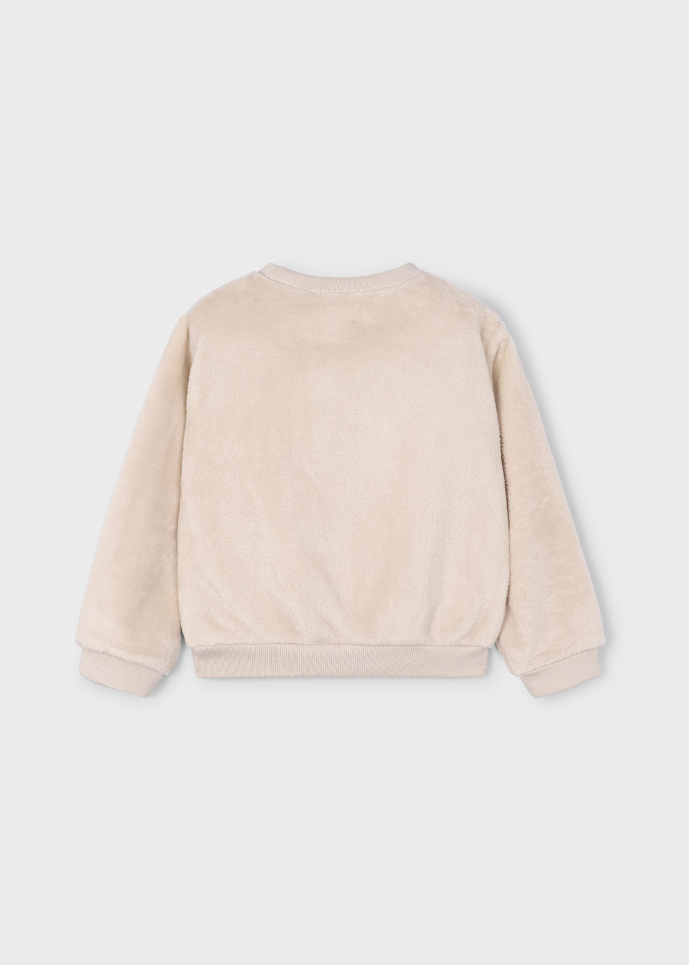 Sudadera pelo flores niña