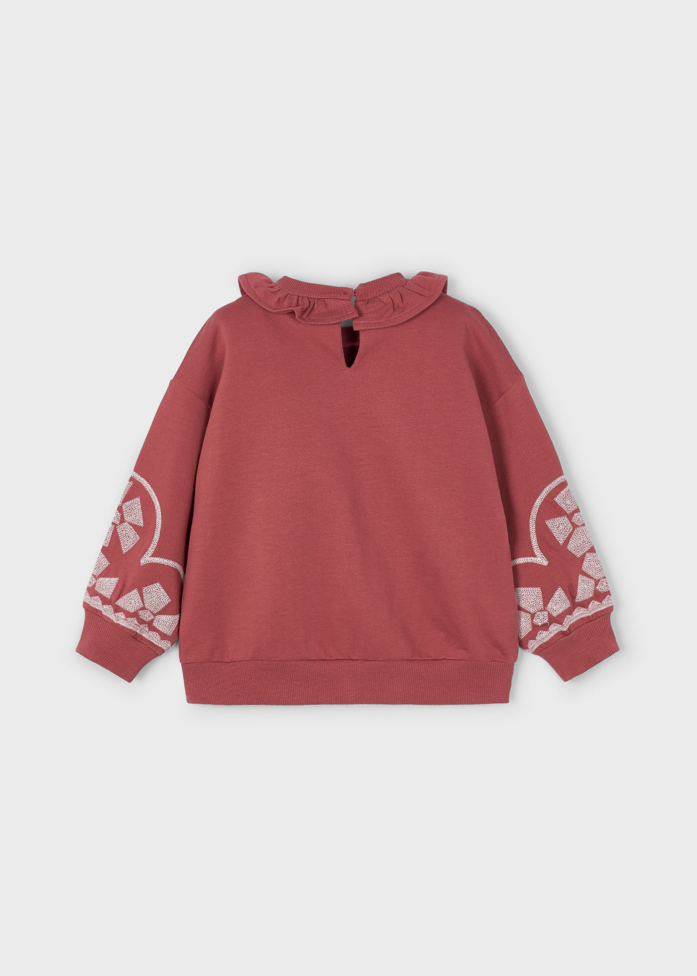 Sweatshirt Rüschenkragen Mädchen