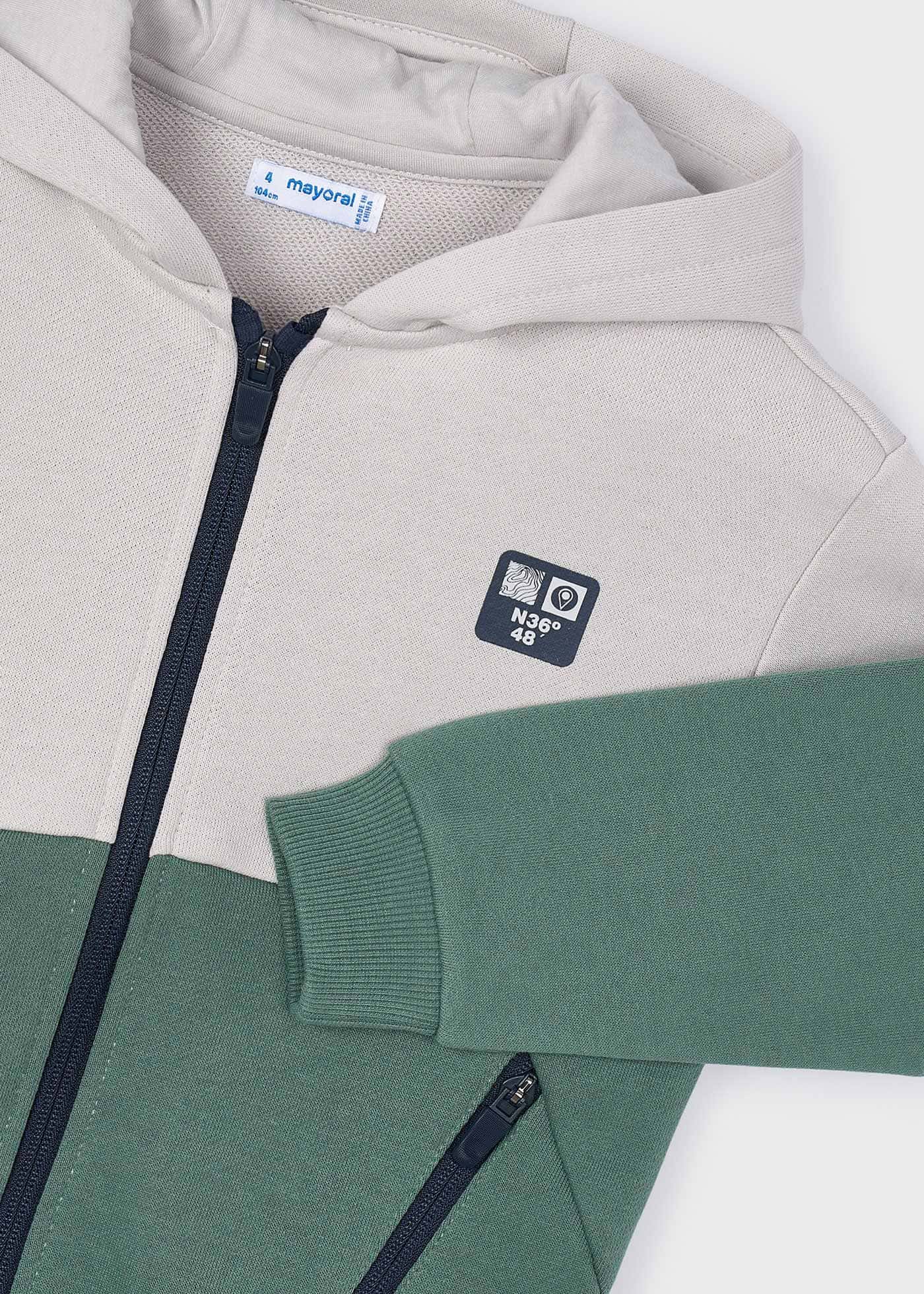 Sudadera combinada niño