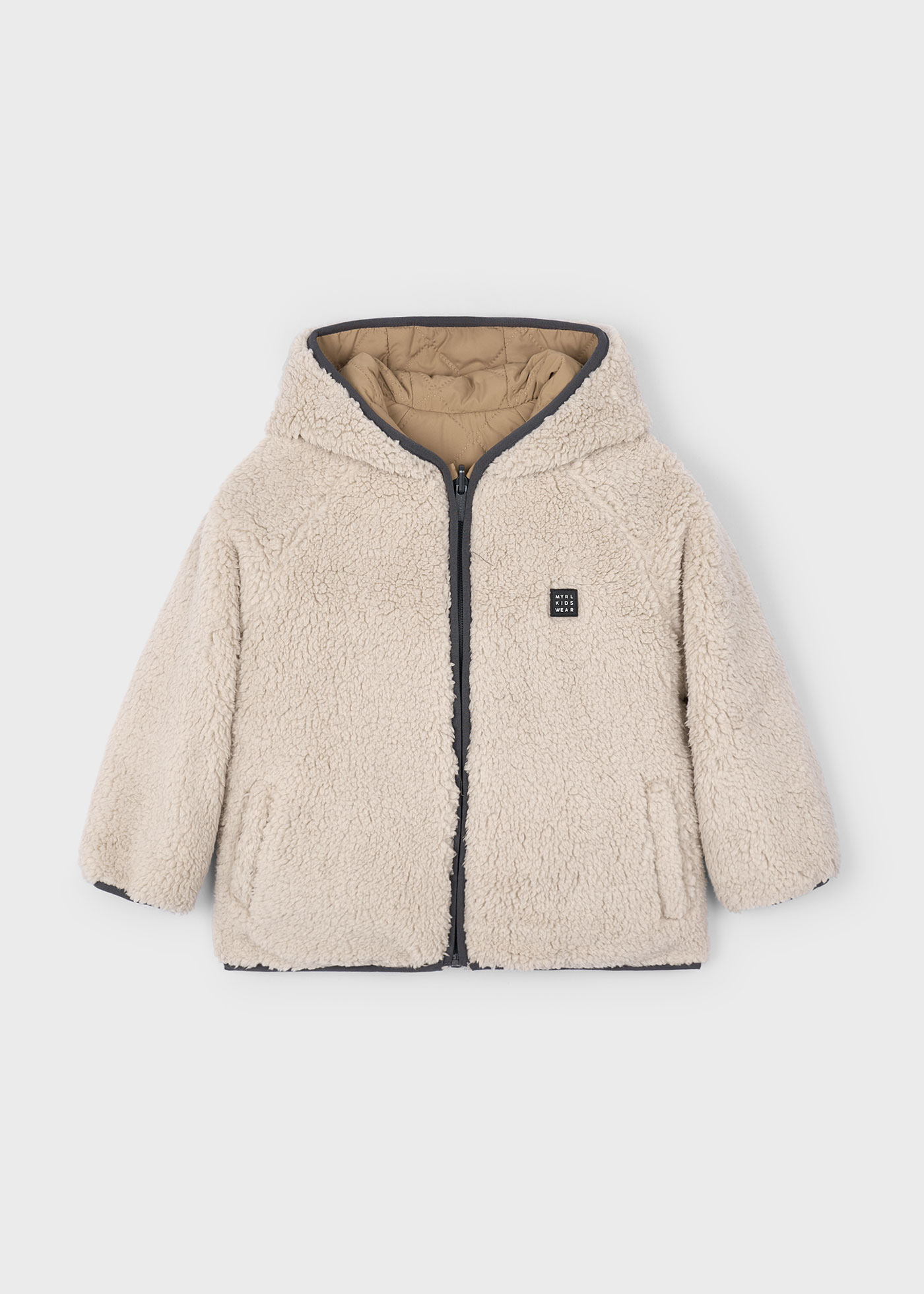 Children's unisex reversible sheepskin coat