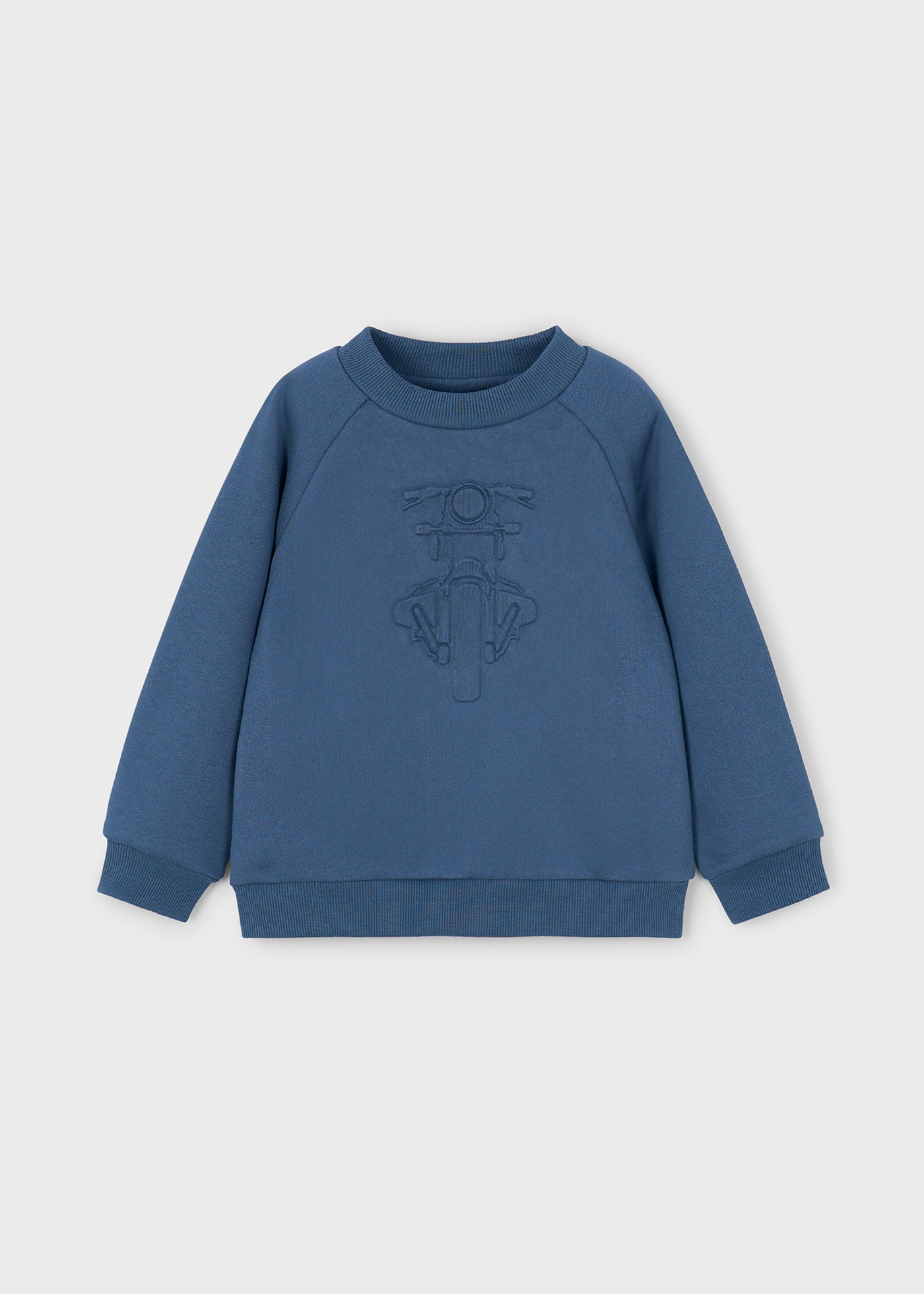 Sudadera relieve moto niño