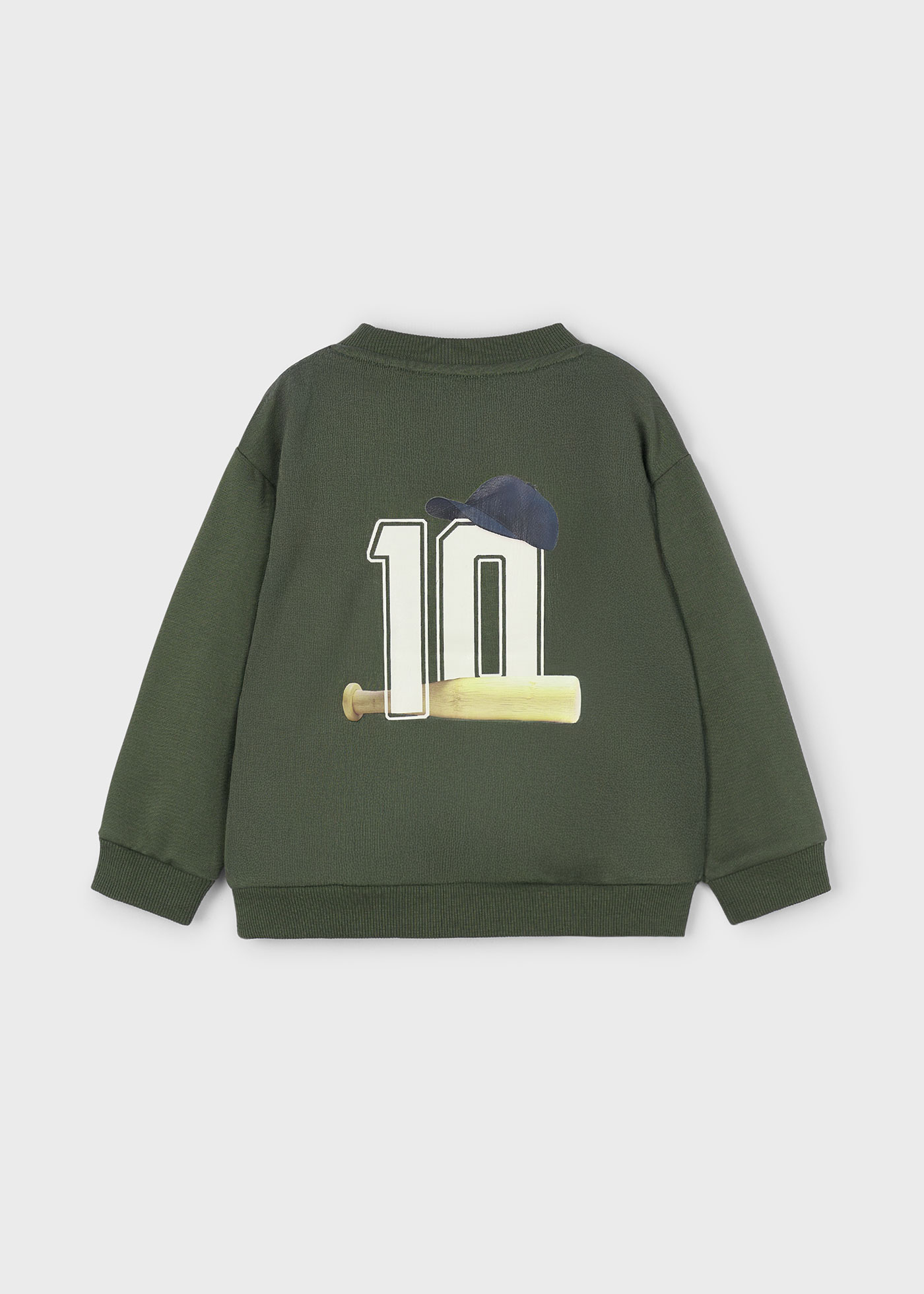 Sudadera estampado espalda niño