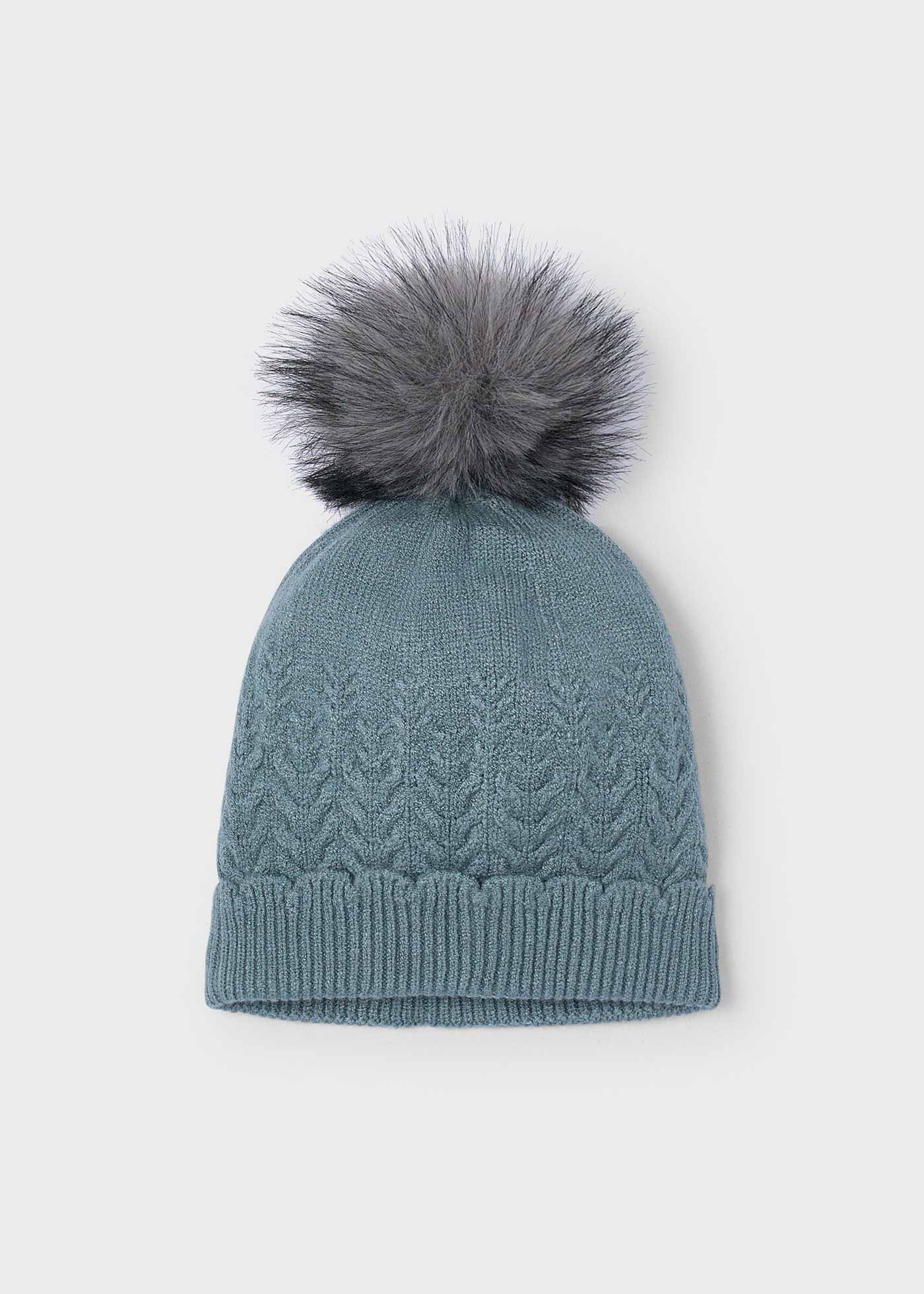Gorro pompón niña