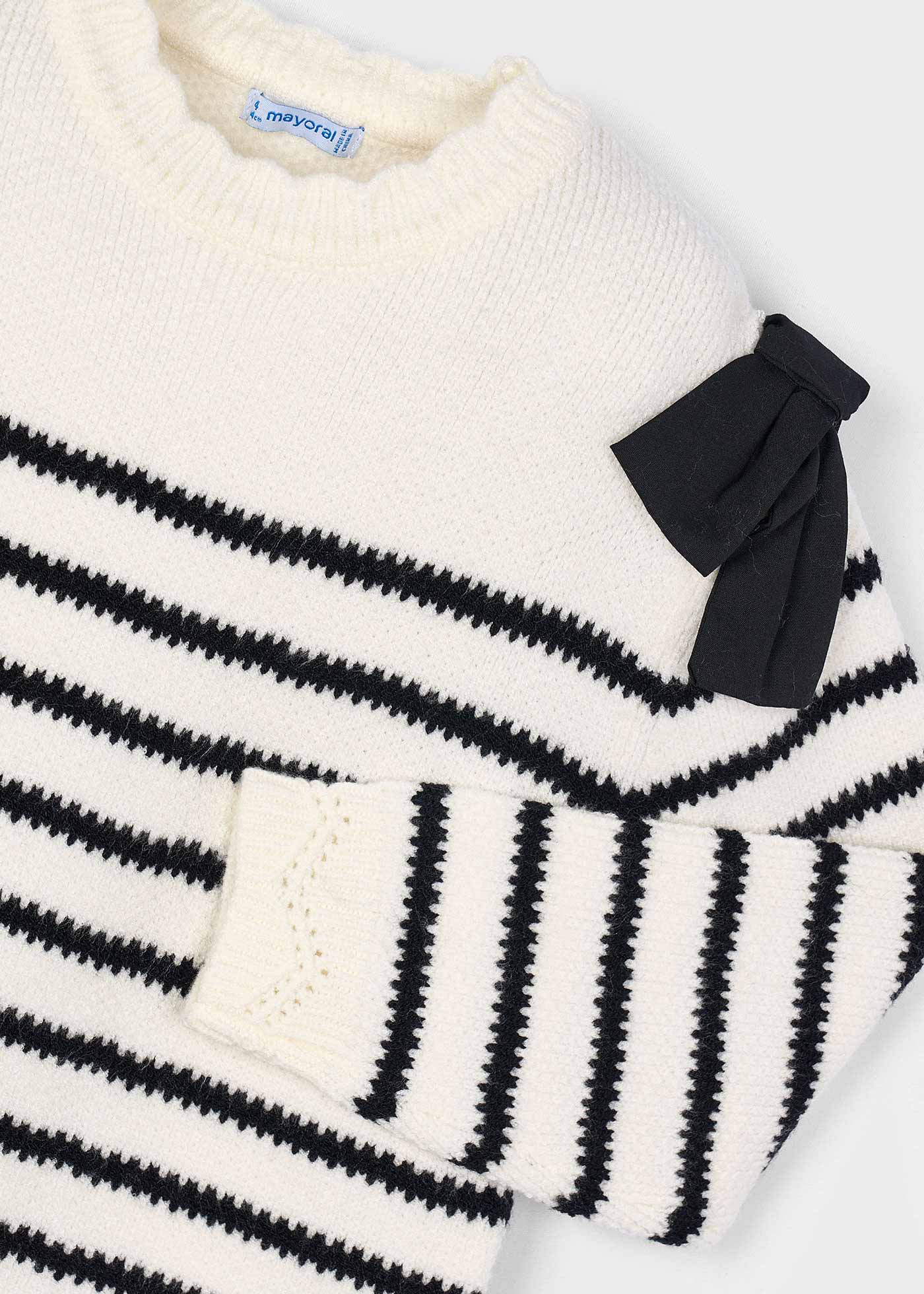 Girls striped bow dress