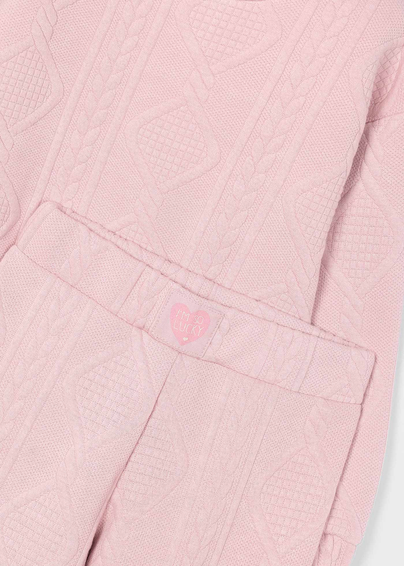 Girls quilted tracksuit