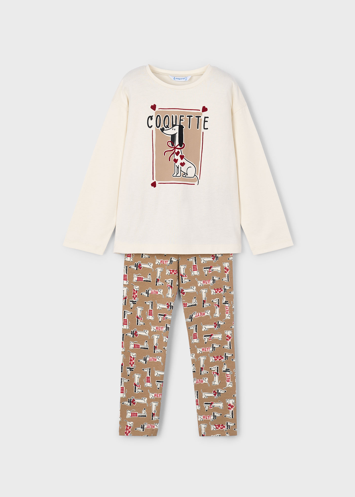 Girls printed legging and shirt set