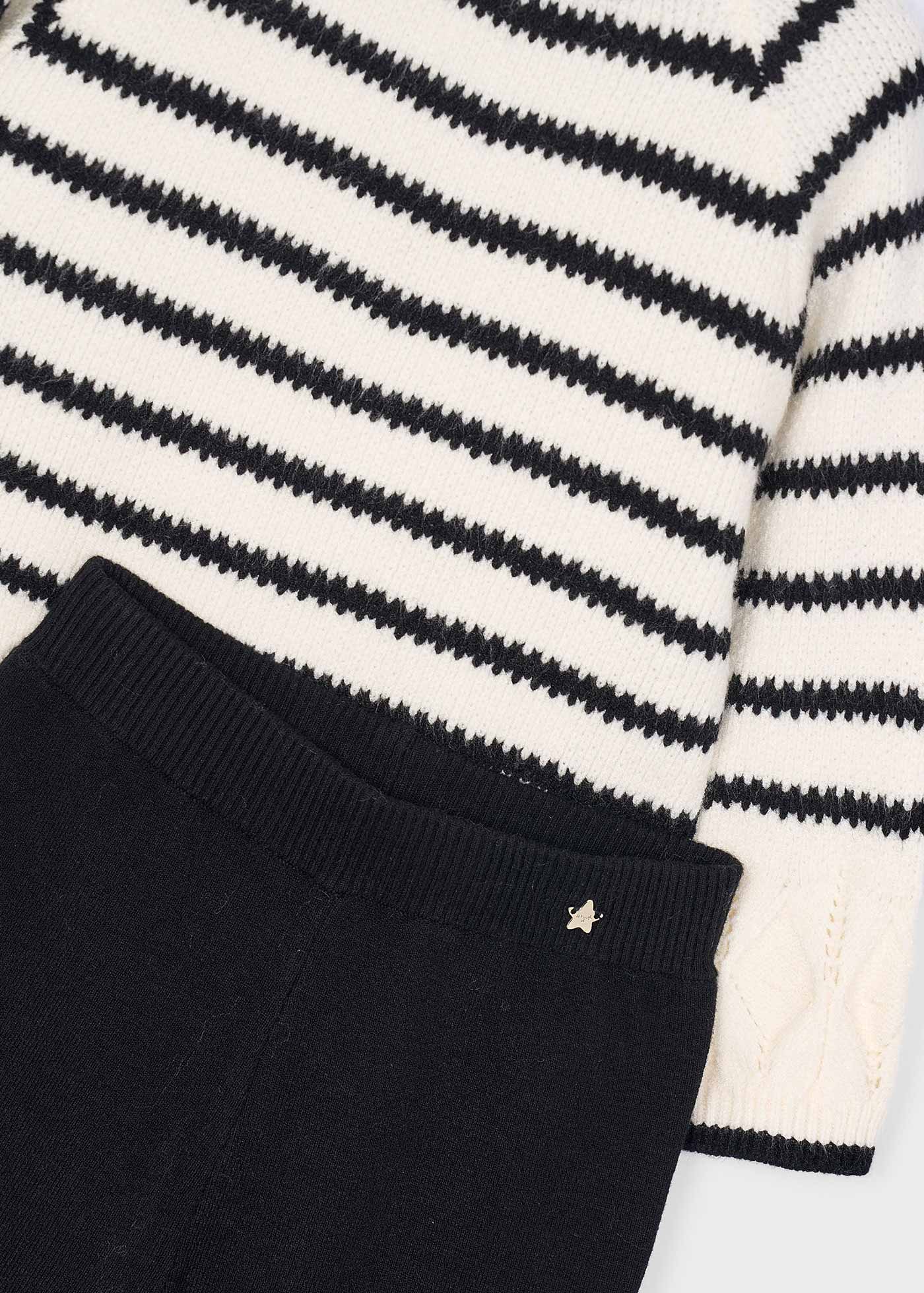 Girls trousers and striped jumper set