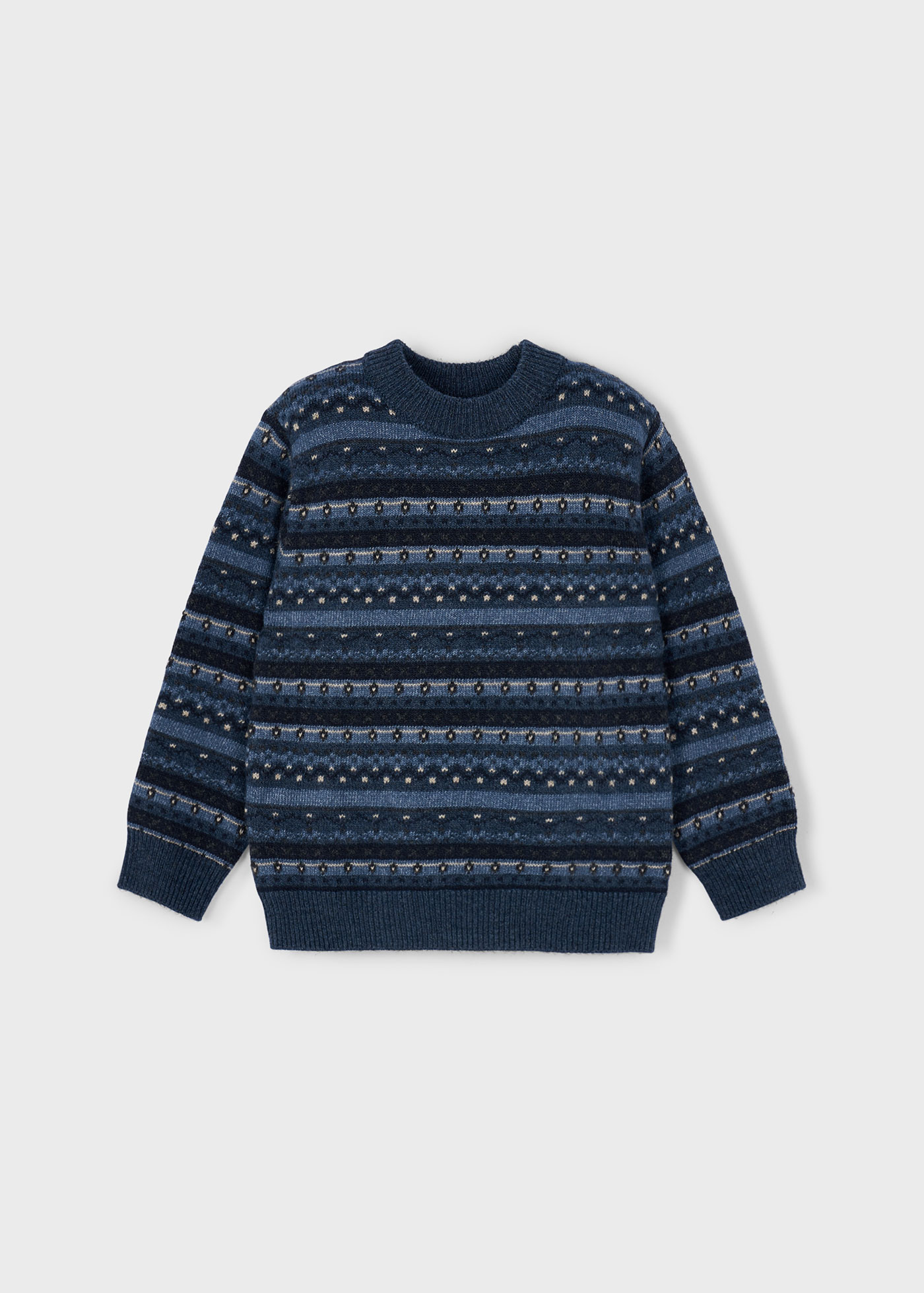 Boys jacquard motif jumper