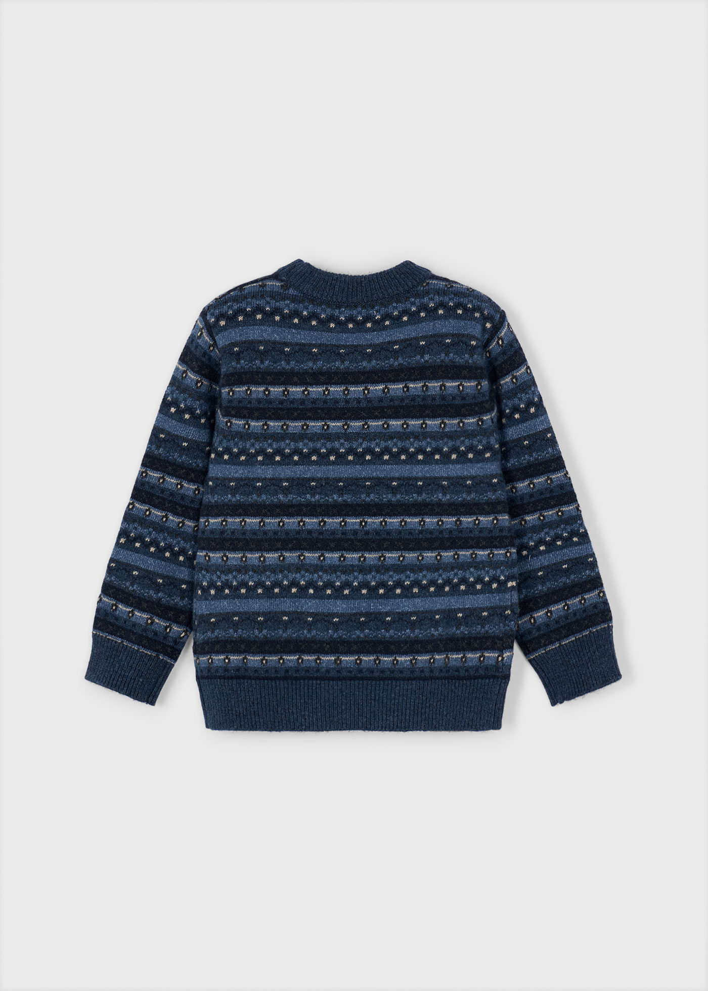 Boys jacquard motif jumper