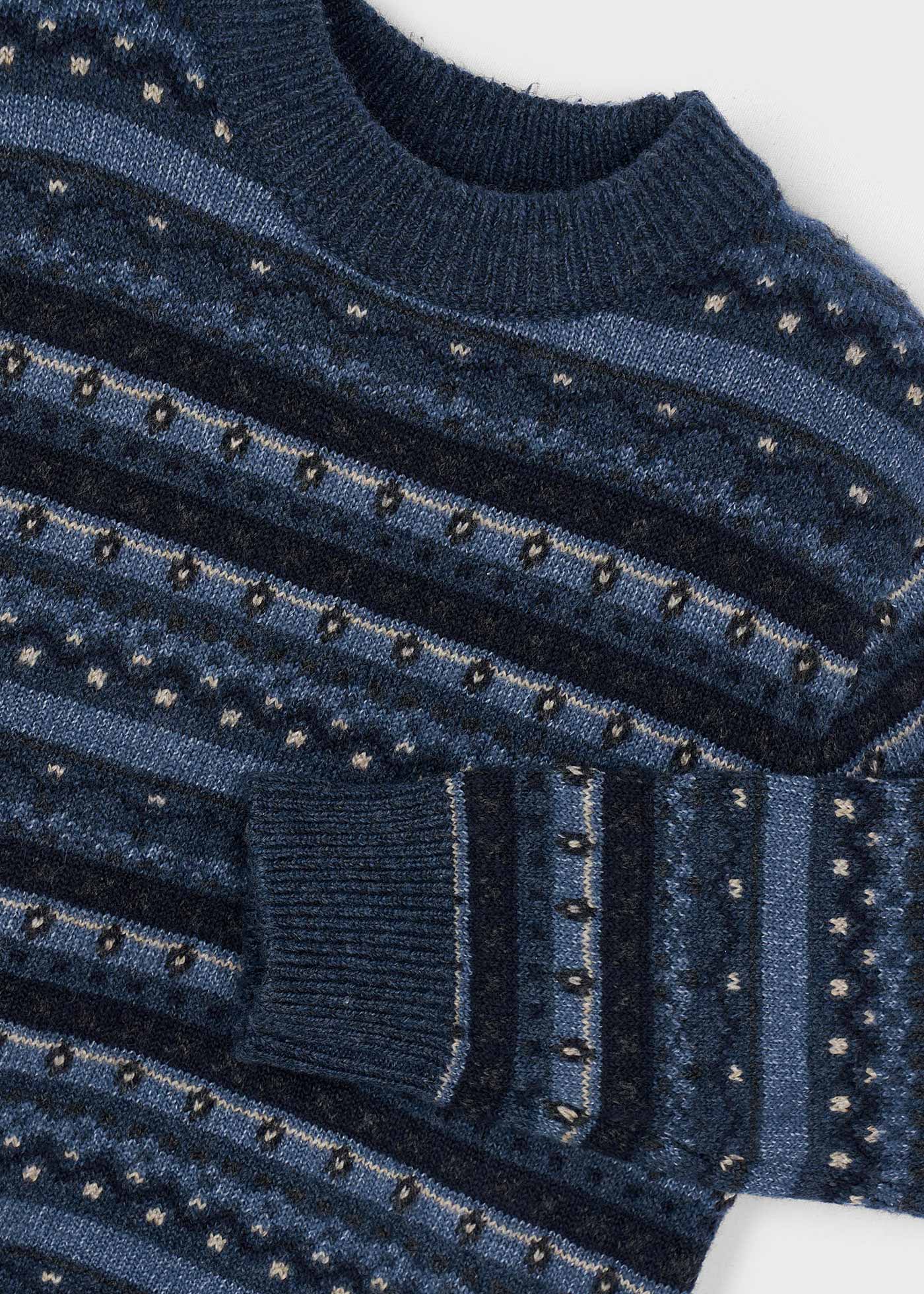Boys jacquard motif jumper