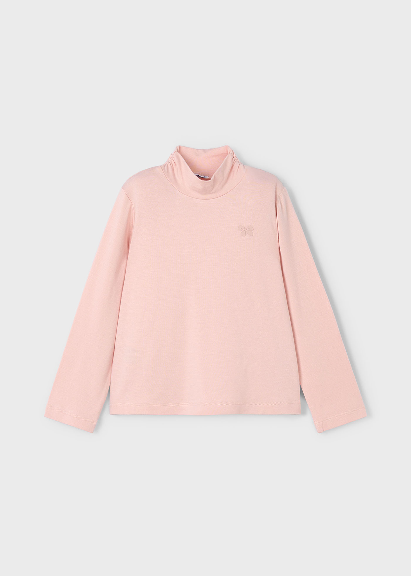 Girl Basic Mock-Neck T-Shirt