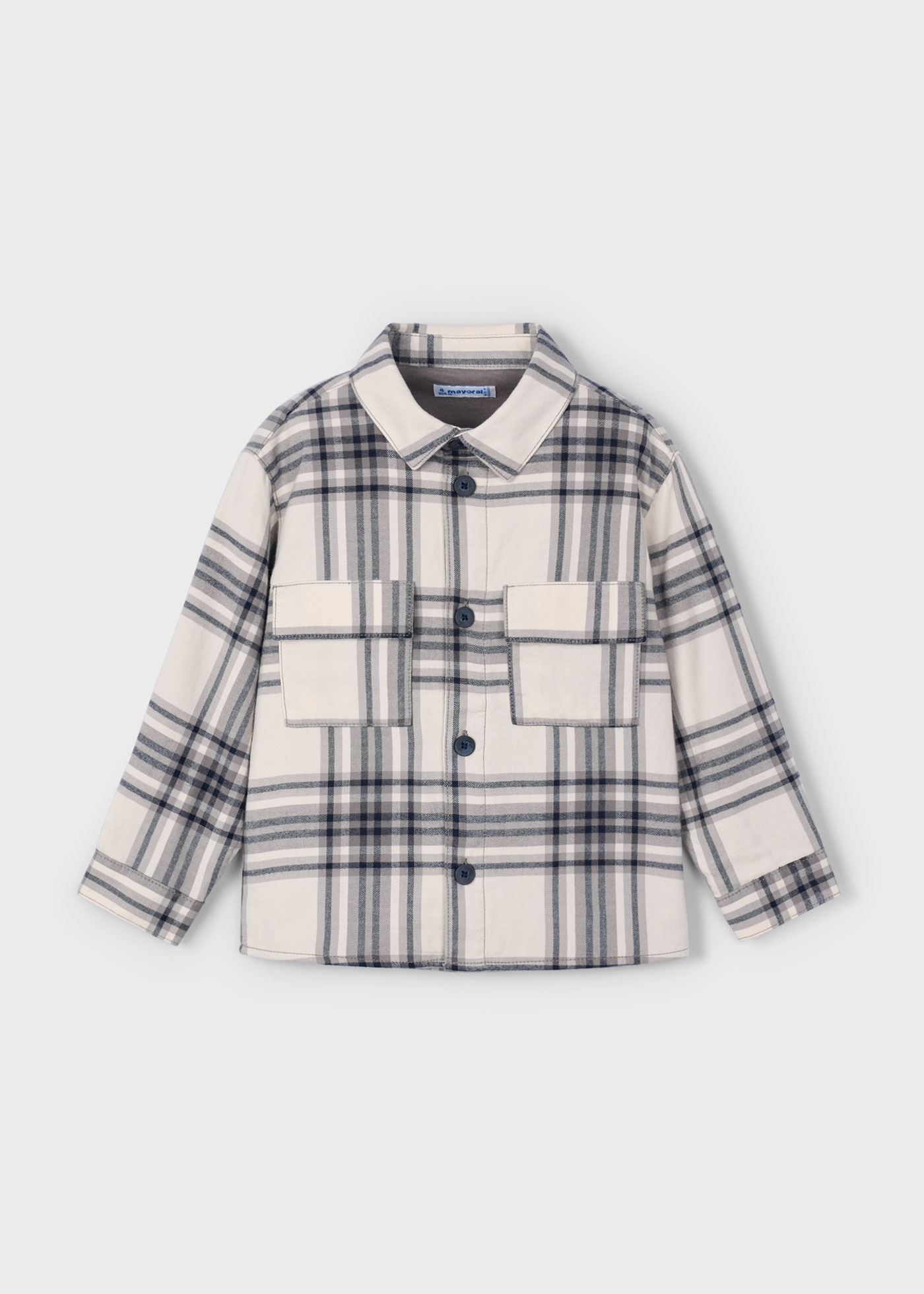 Overshirt quadri bambino