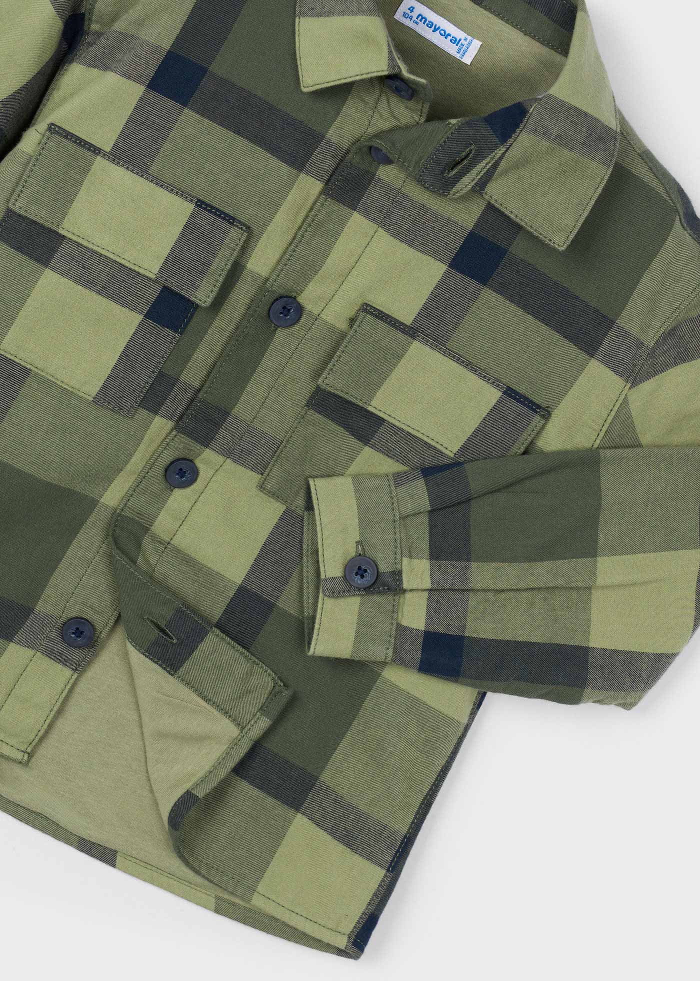Overshirt quadri bambino
