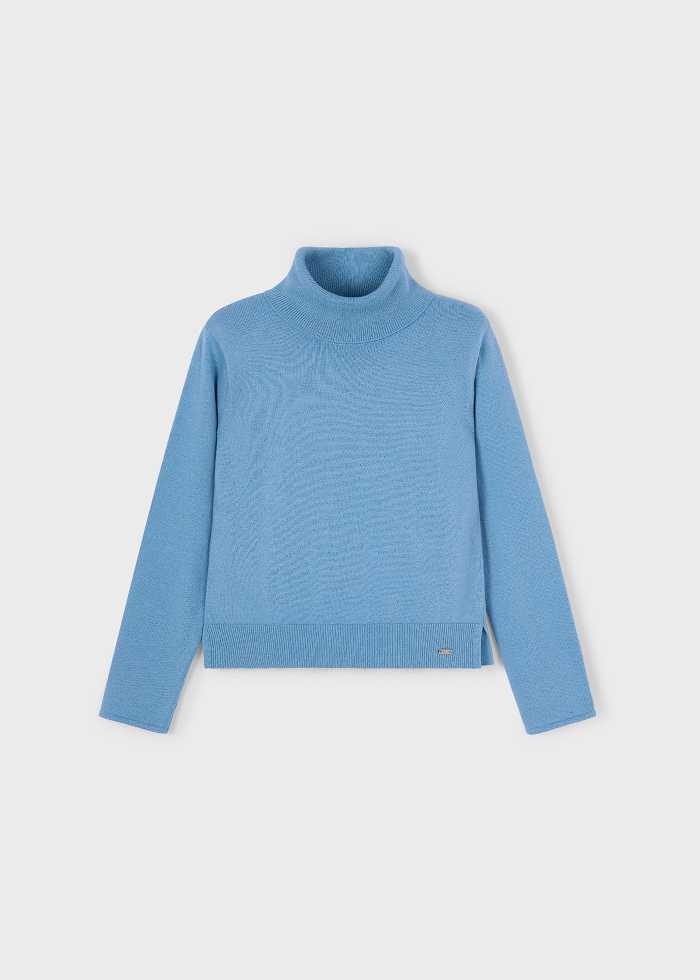 Pull col cheminée basique fille