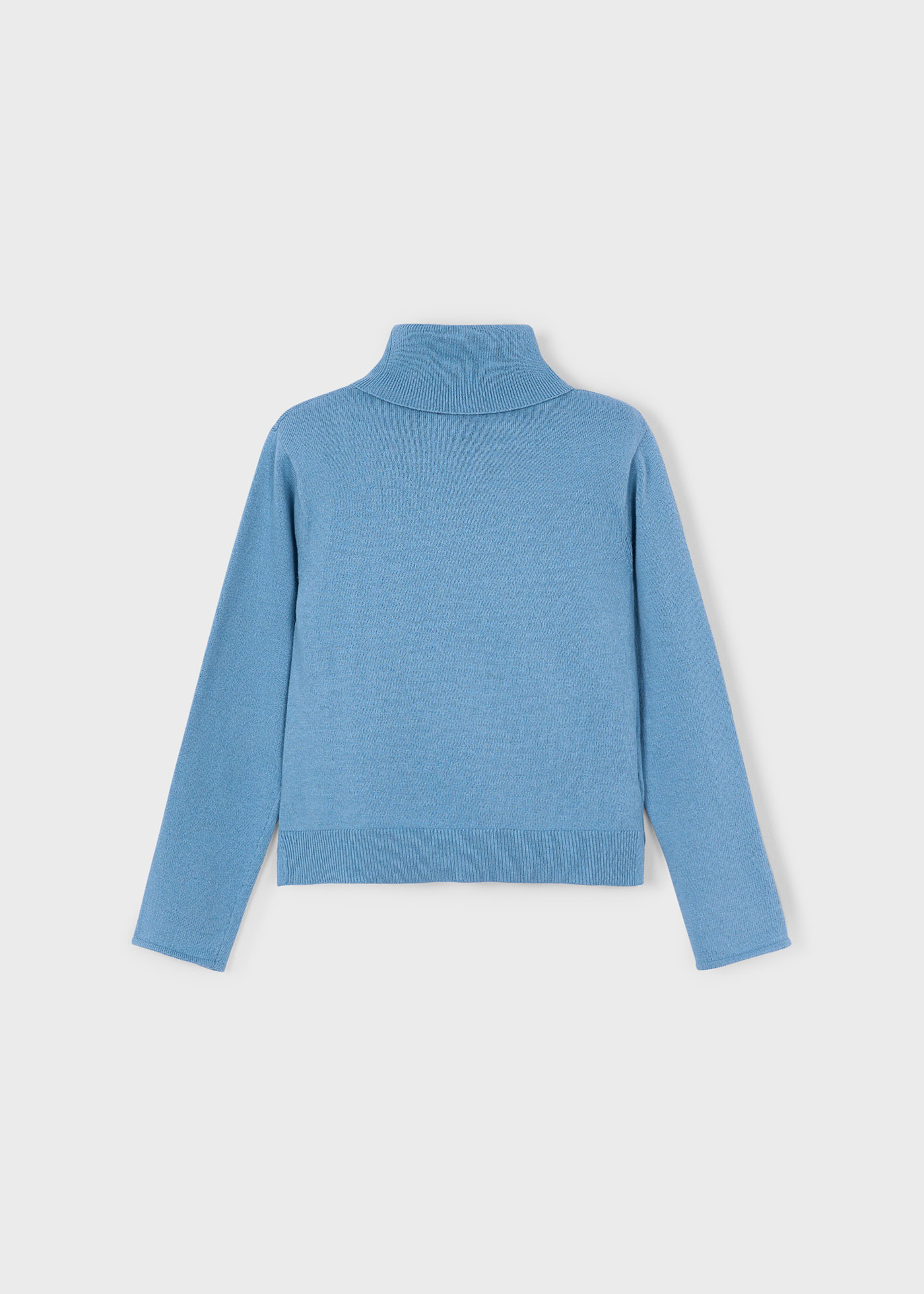 Pull col cheminée basique fille
