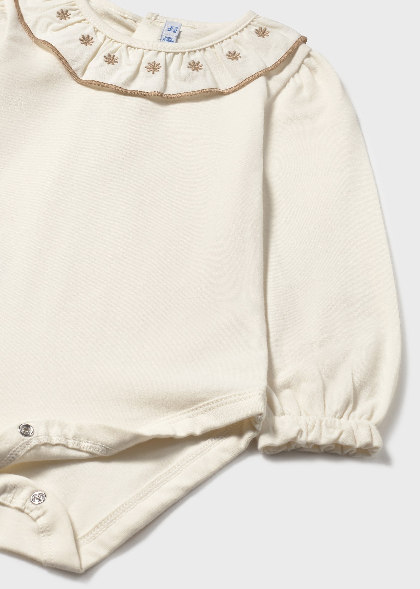 Baby Embroidered Collar Bodysuit
