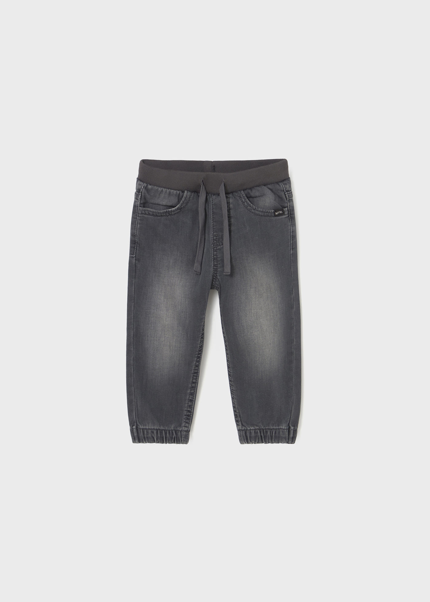 Pantalone lungo jeans jogger neonato