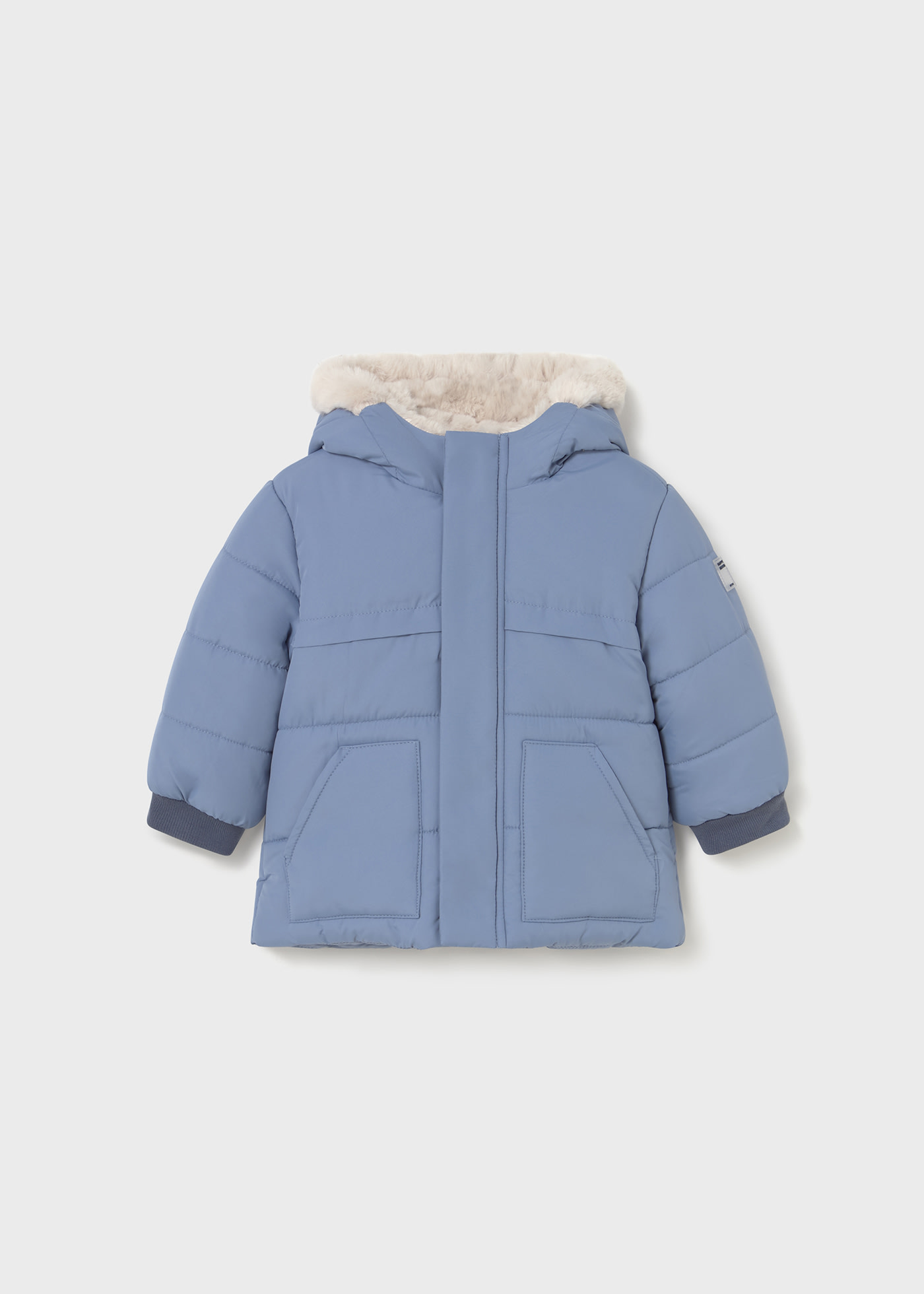 Baby fur lined coat