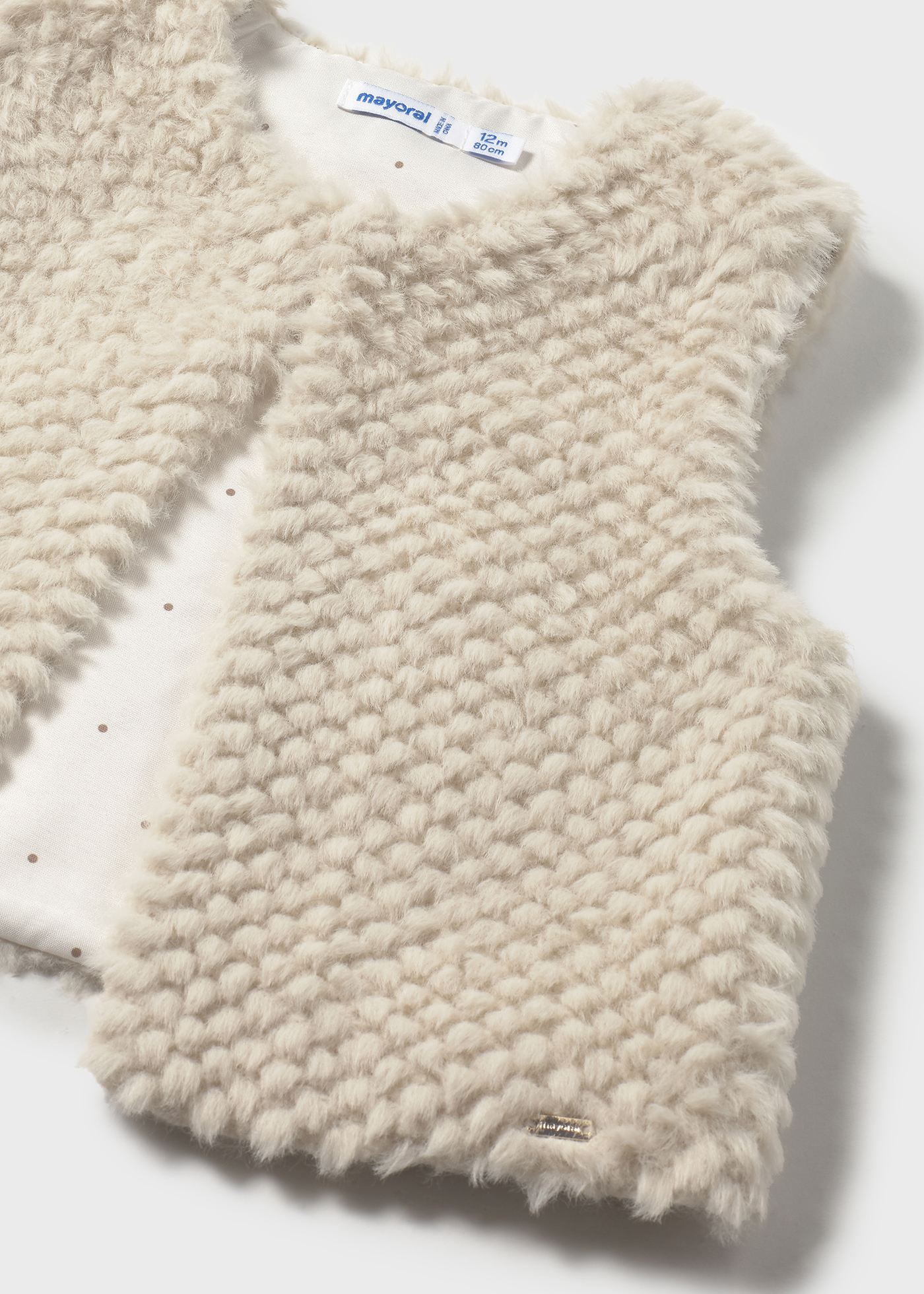 Baby fluffy waistcoat