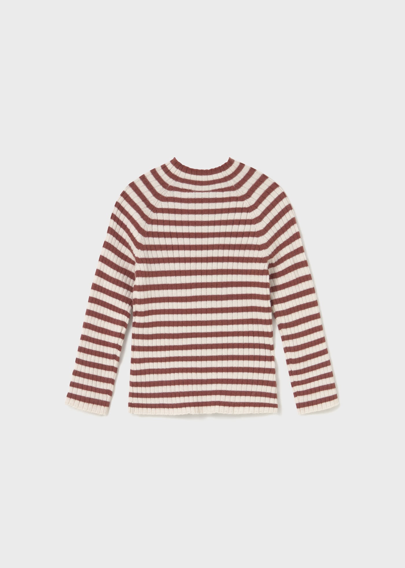 Babys knitted jumper with mid high neck