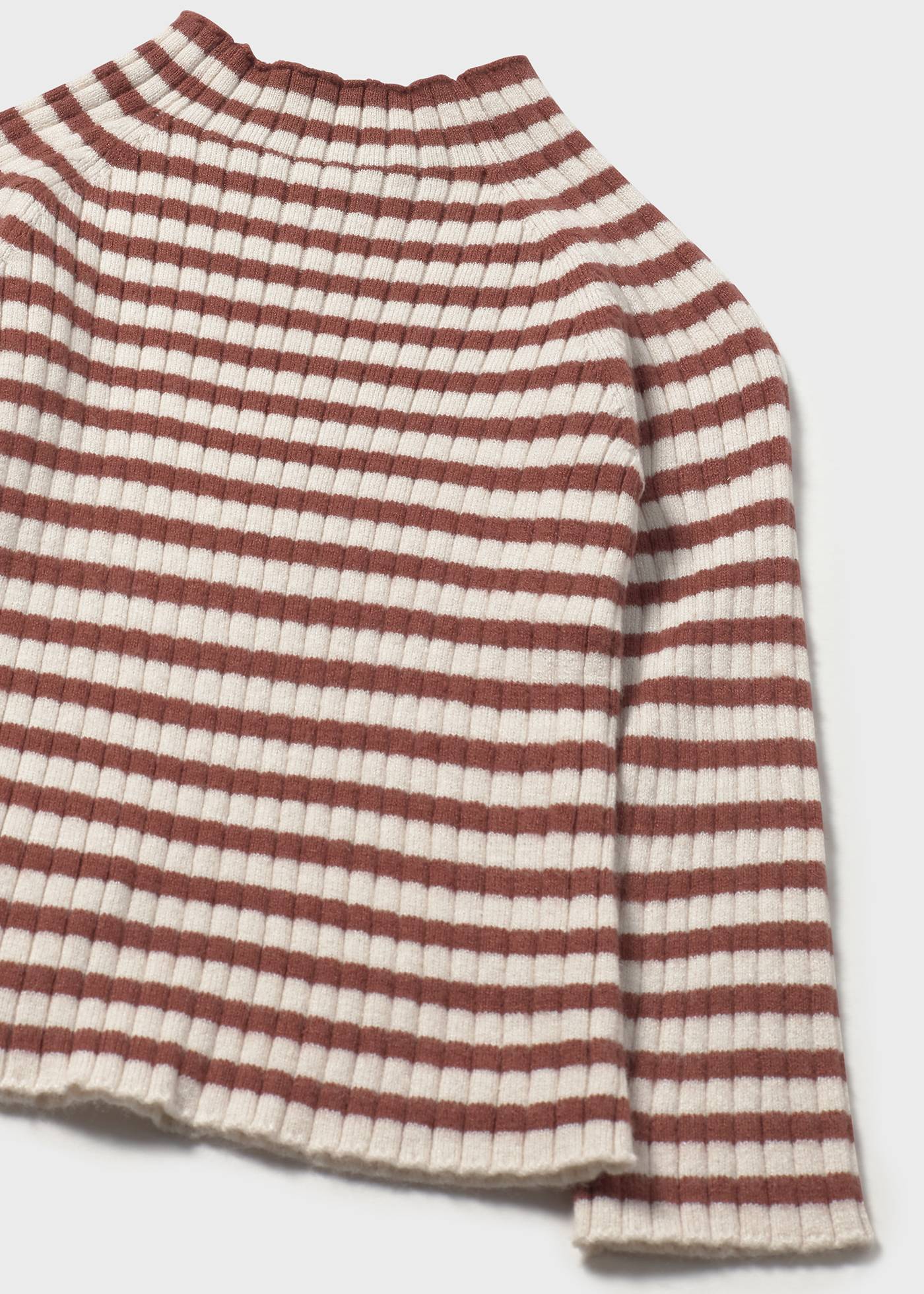 Babys knitted jumper with mid high neck