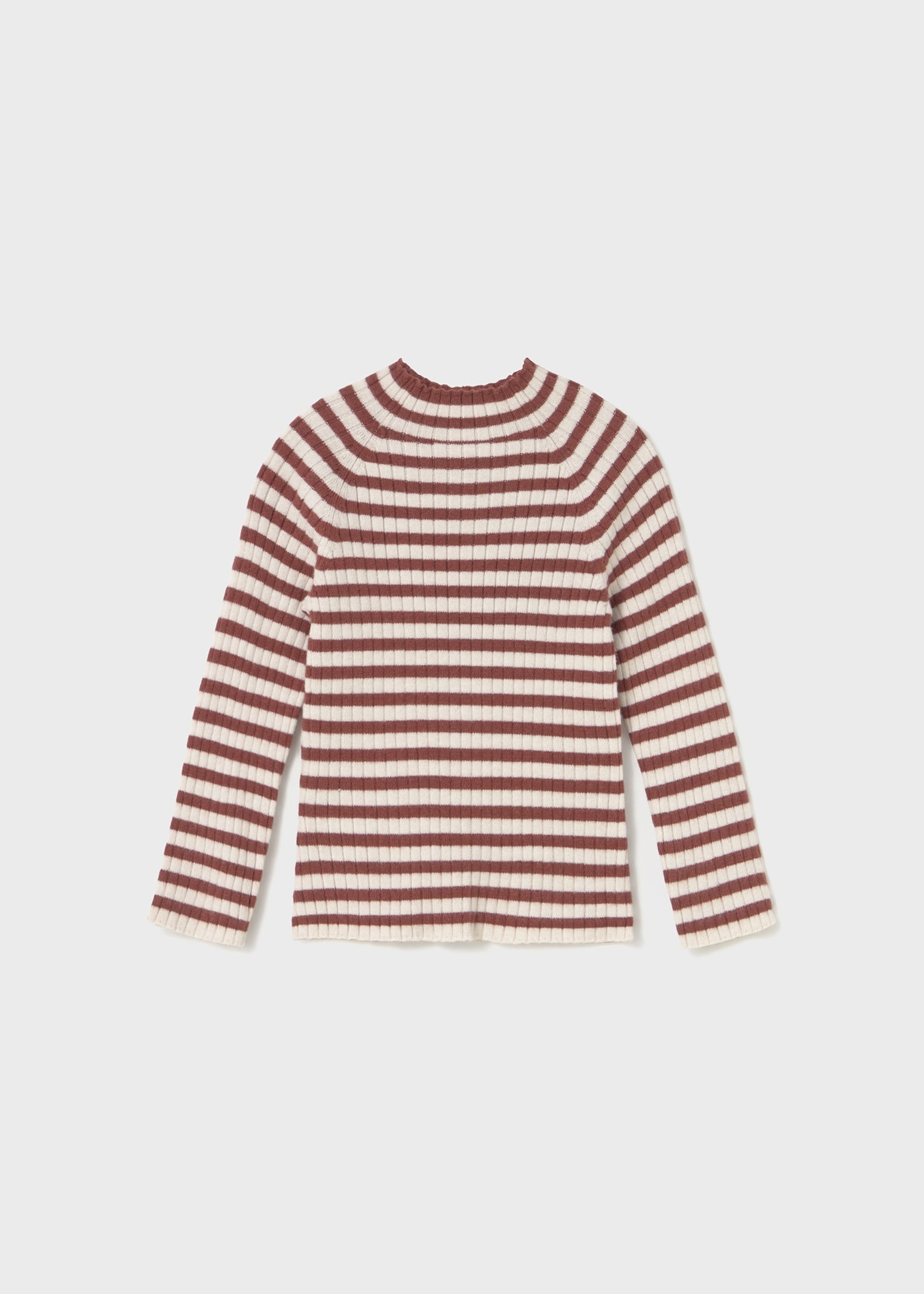 Babys knitted jumper with mid high neck