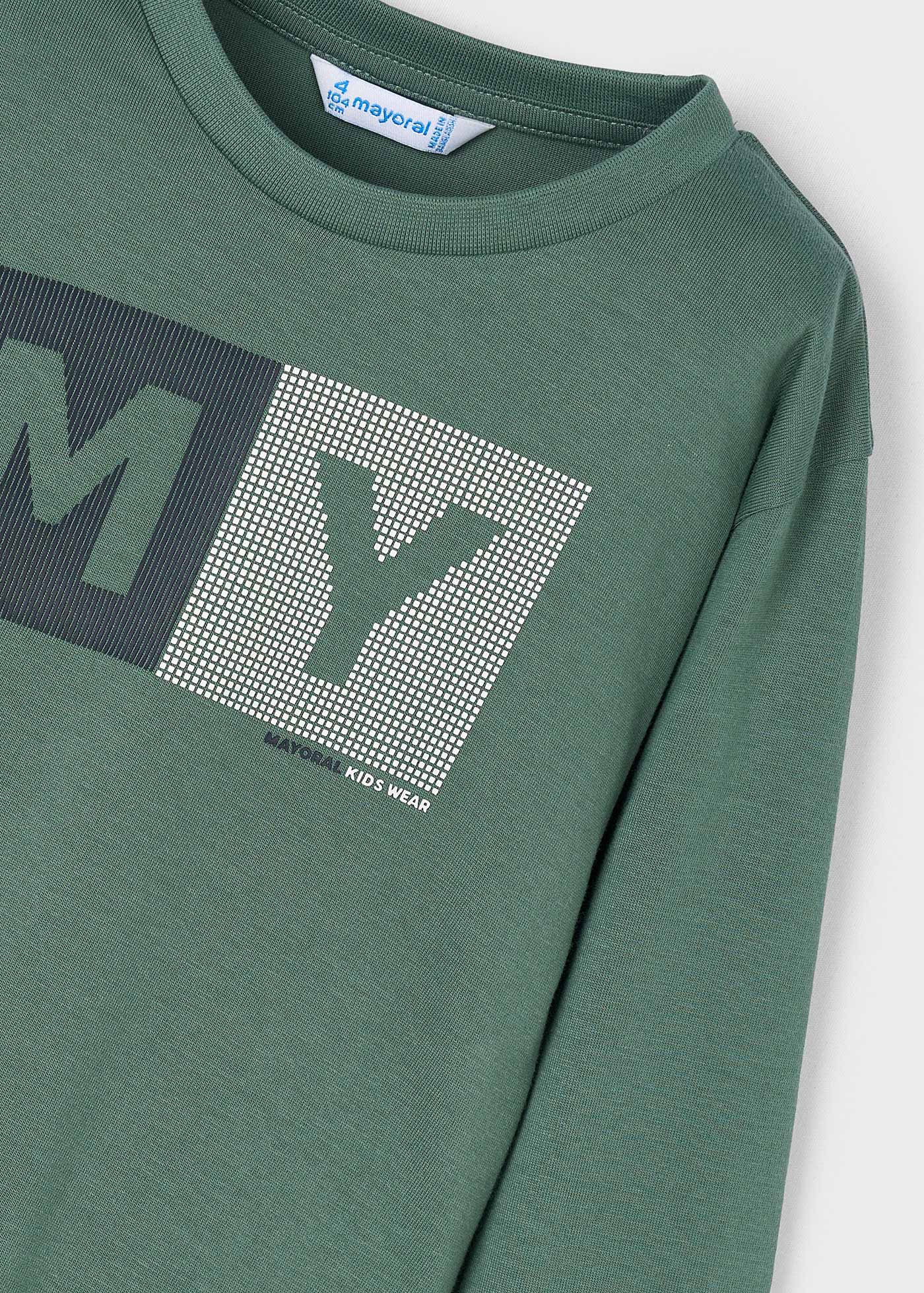 Camiseta letras básica niño