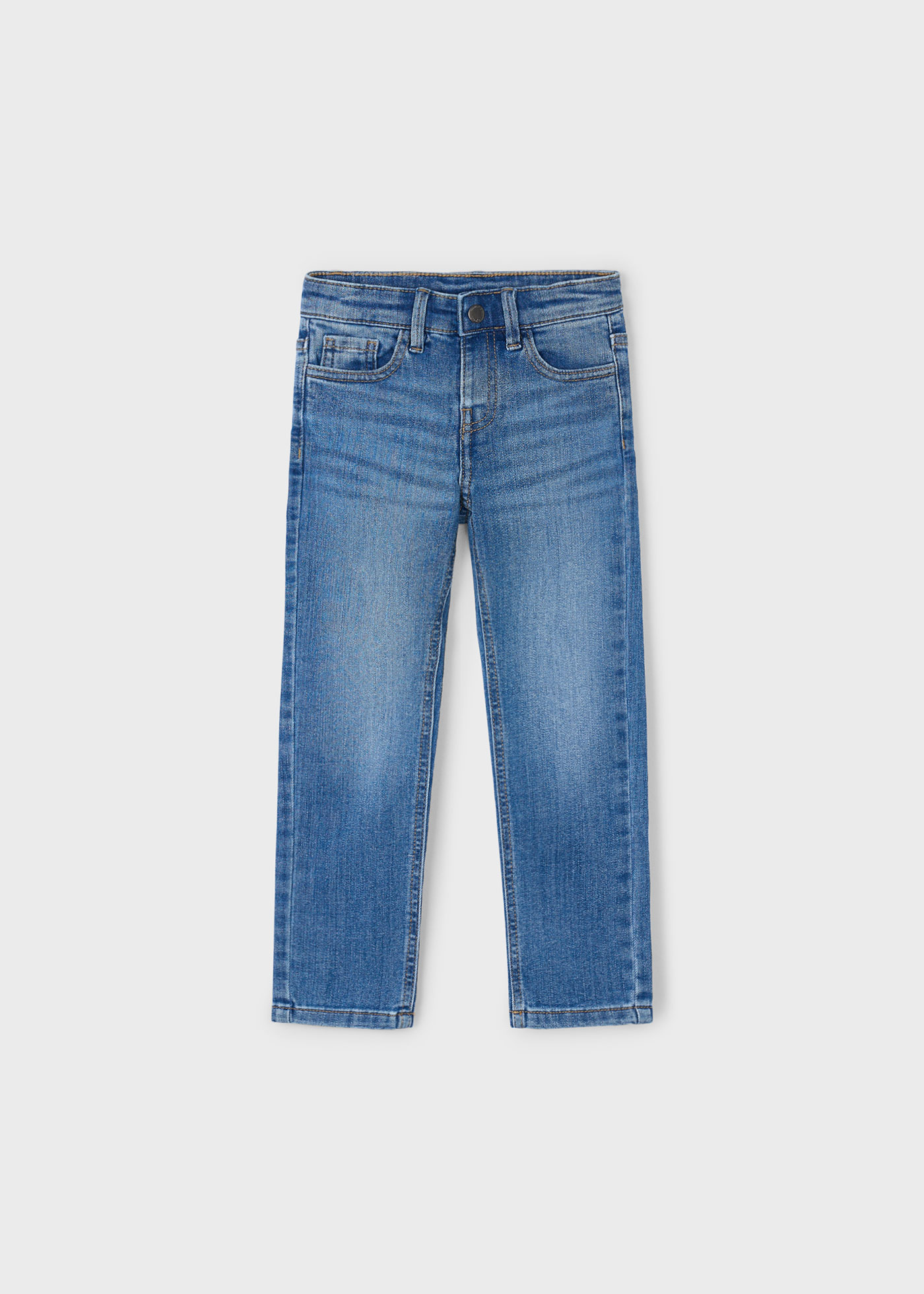 Pantalón vaquero entallado básico niño