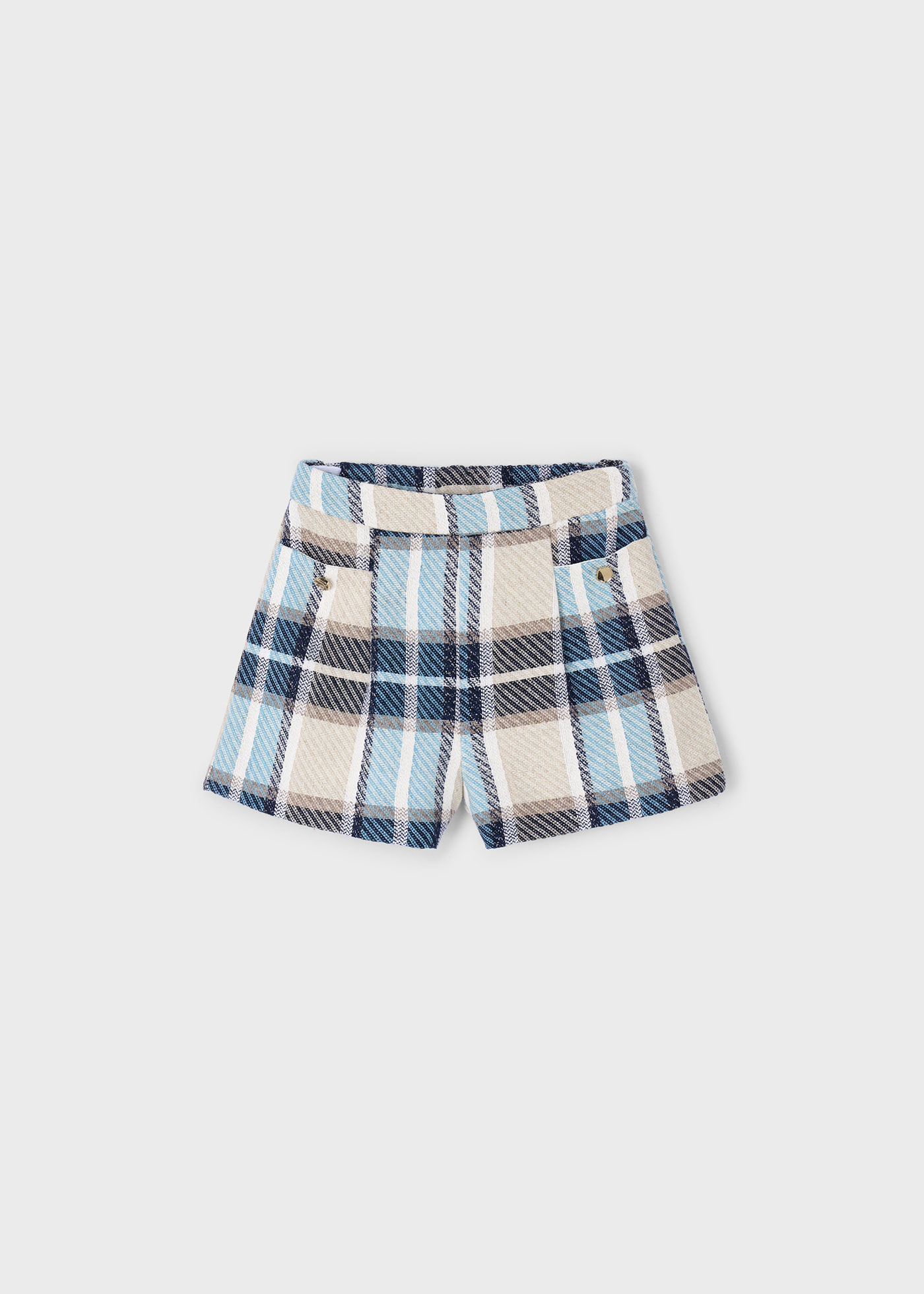 Short à carreaux fille